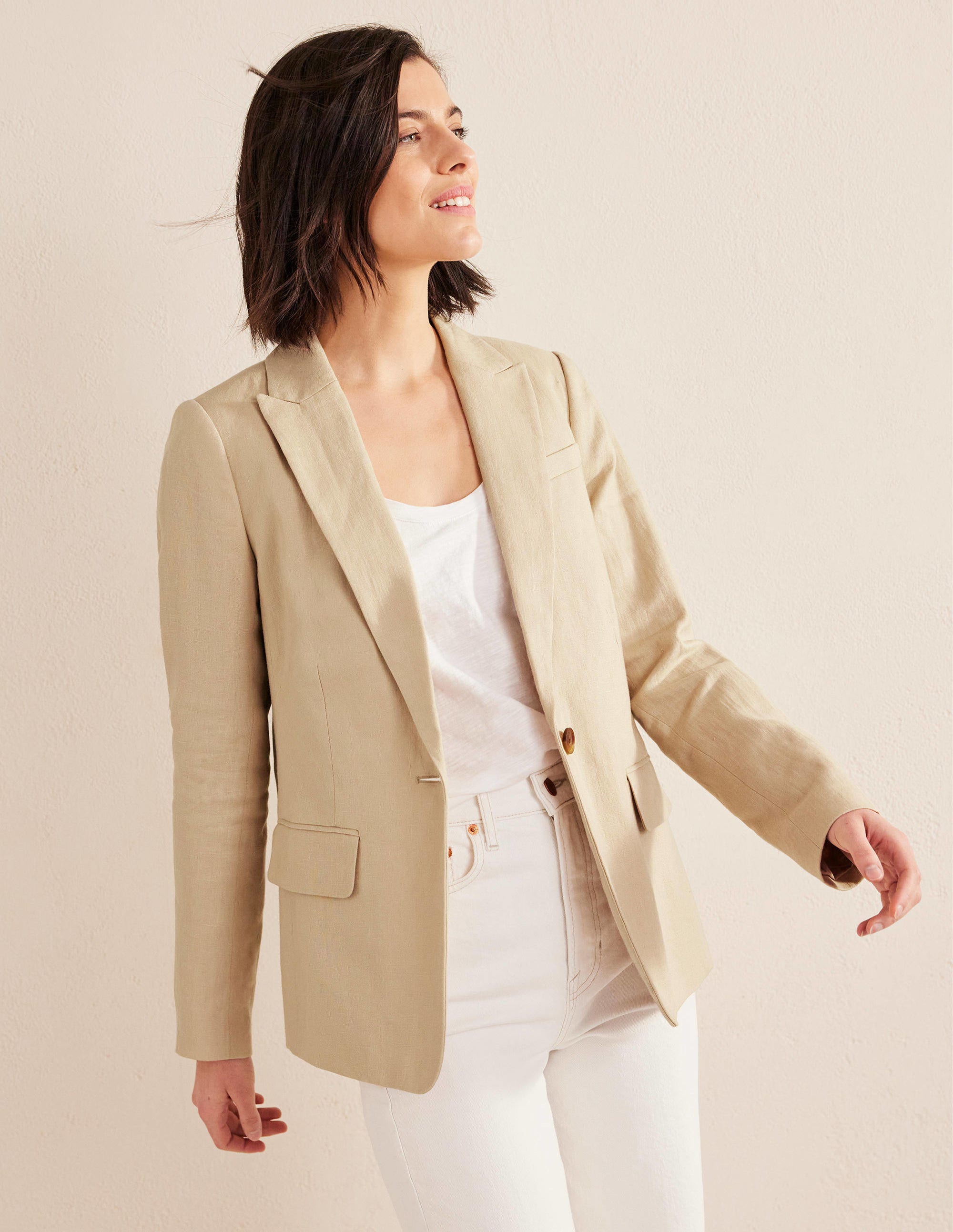 Cambridge Leinenblazer-Seilbraun - Image 1