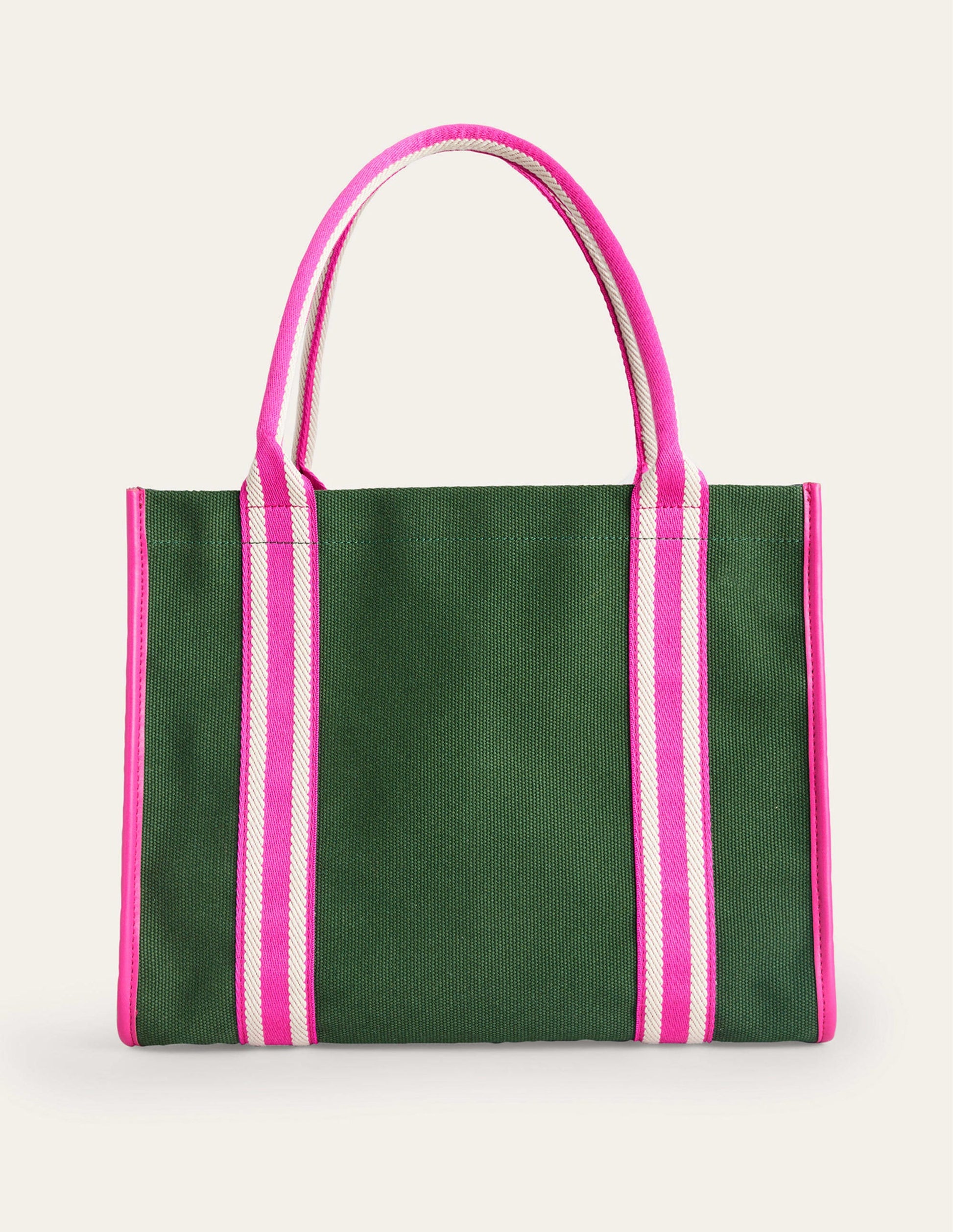 Sac cabas Tilda en toile-Rose, bleu marine, colourblock vert-2