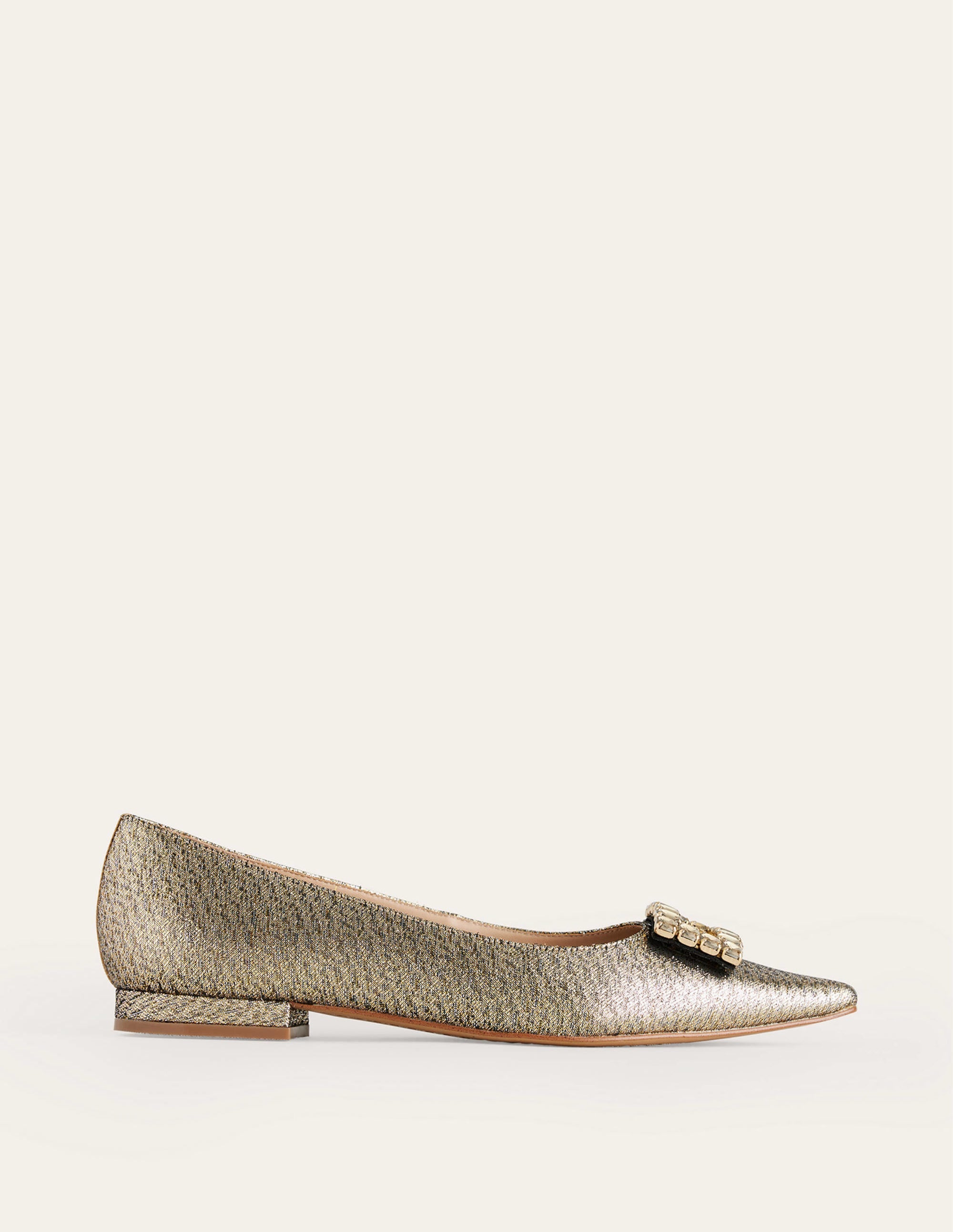 Spitze Ballerinas mit Verzierung-Gold-Metallic - Image 2