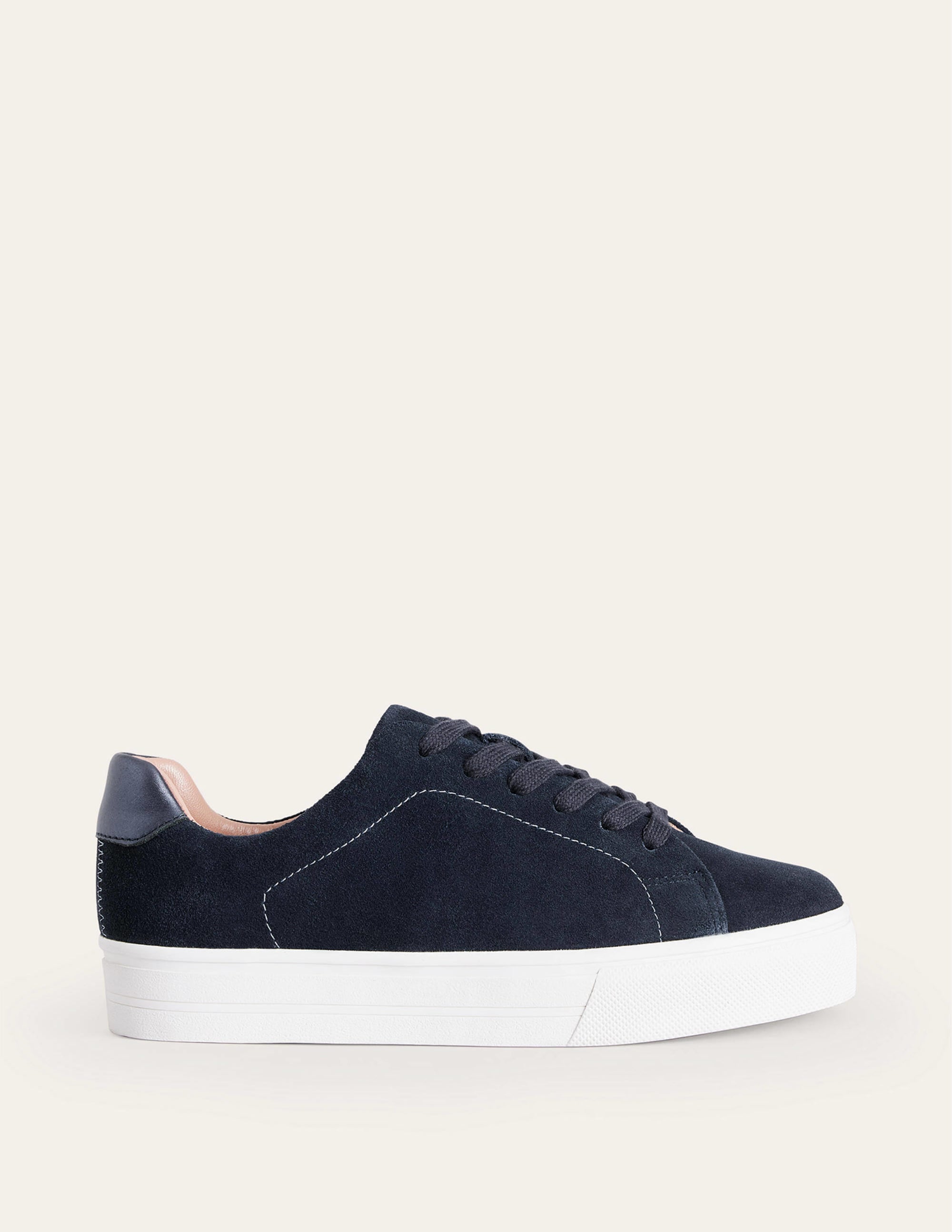 Plateau-Sneaker-Navy Veloursleder - Image 2