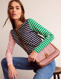 Structured Cross-Body Bag-Blush