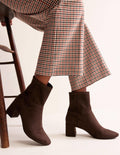 Bottines stretch-Chocolat