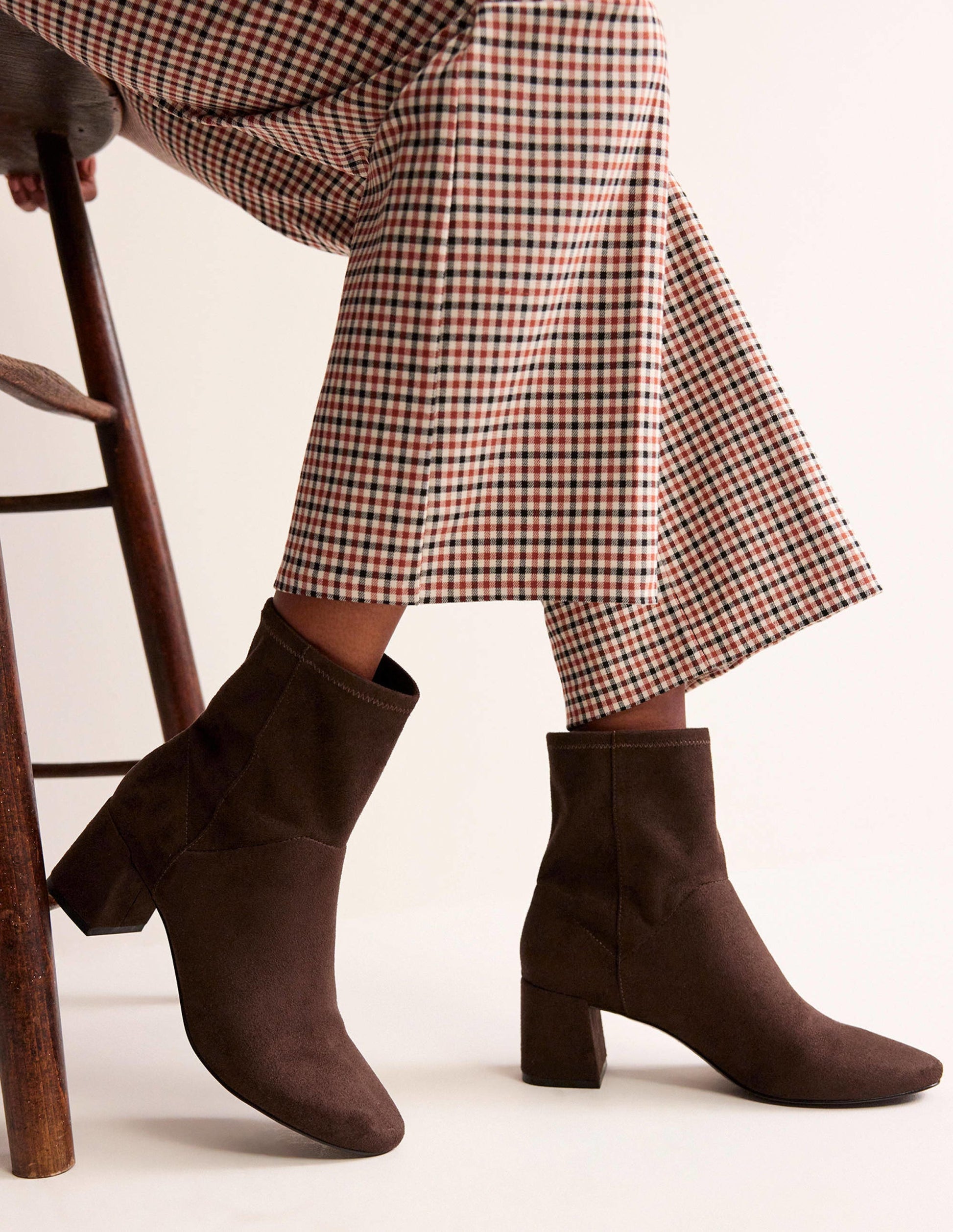 Bottines stretch-Chocolat-1