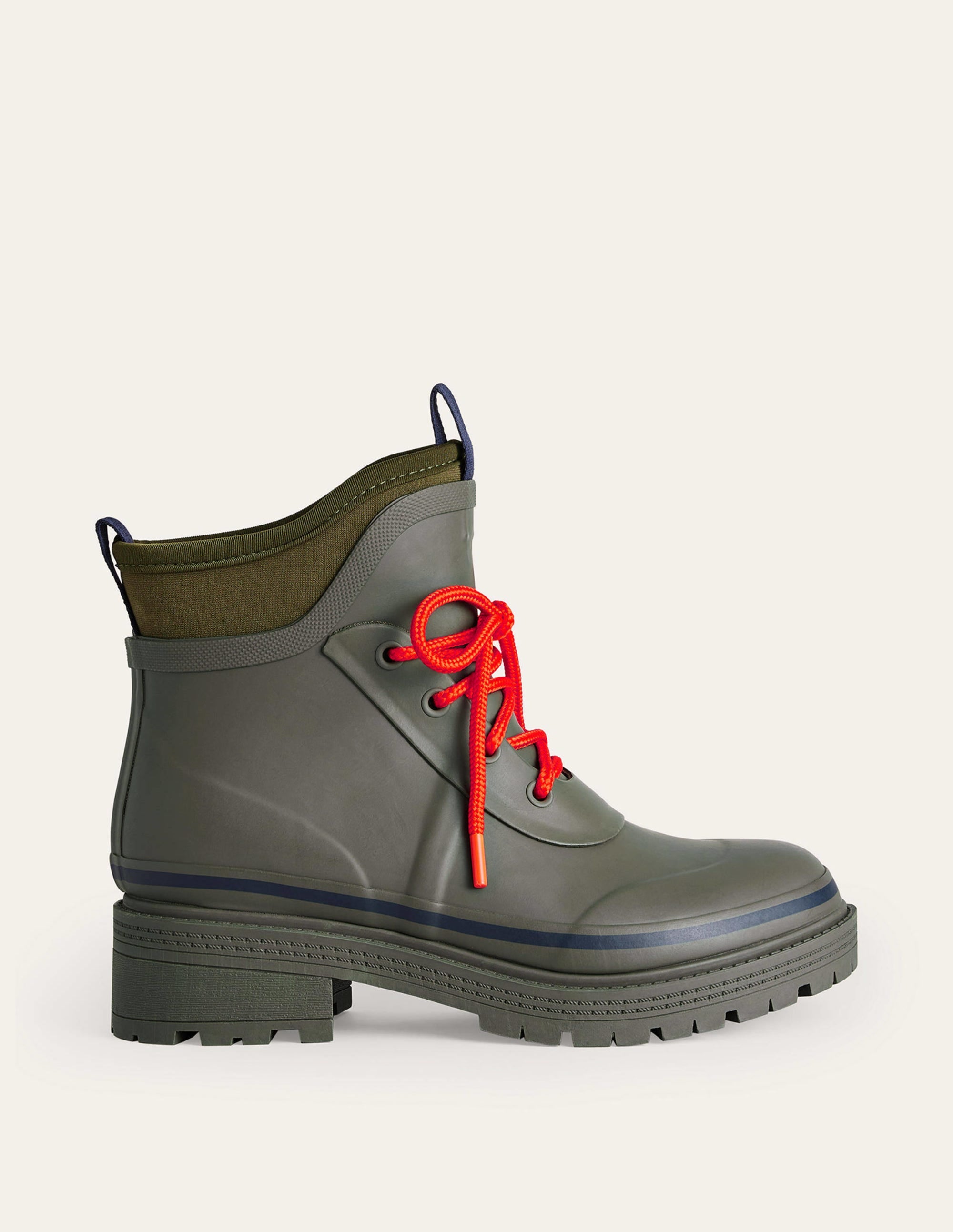Bottes de pluie Mary à lacets-Vert olive profond - Image 3