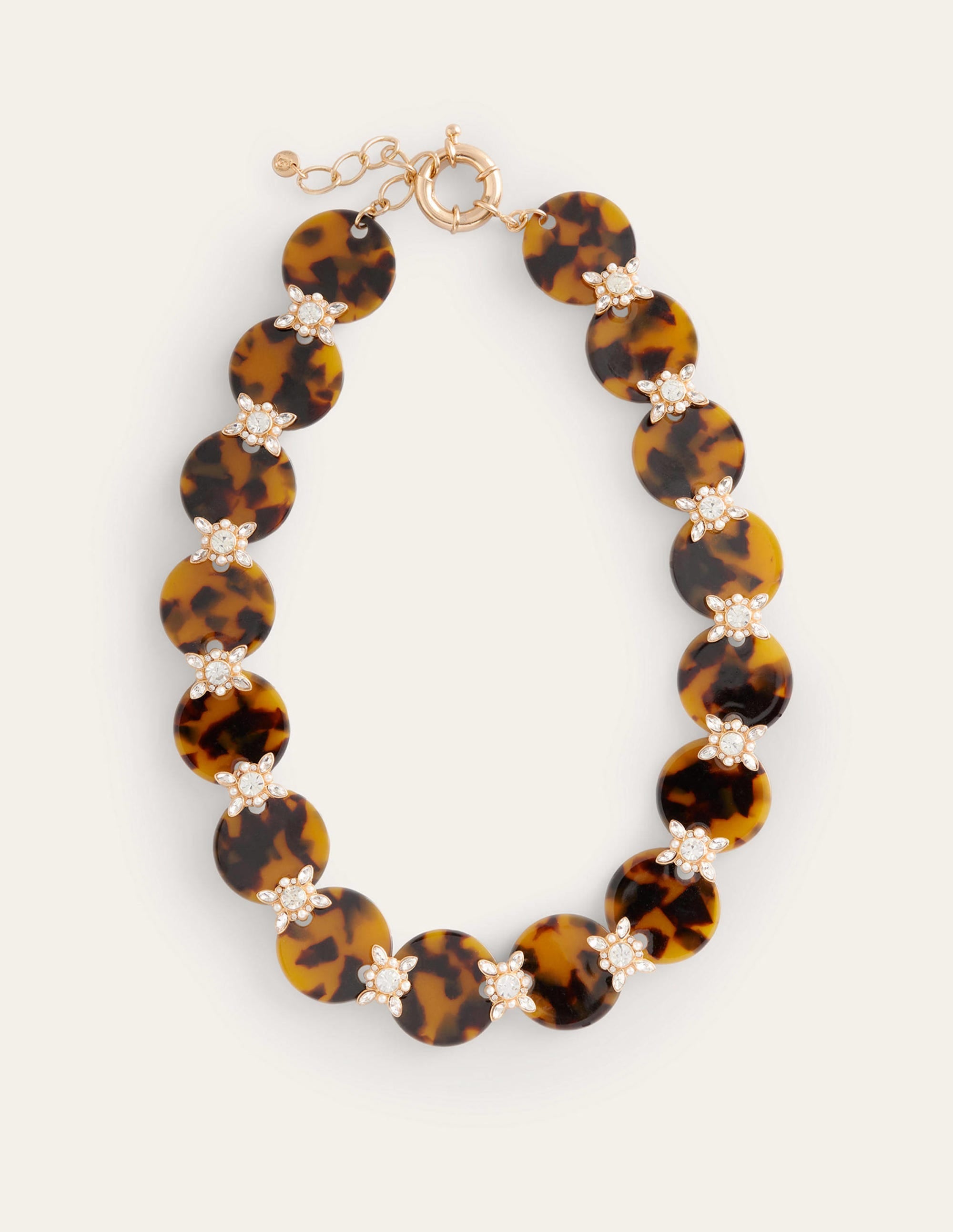 Collier en résine écaille de tortue-Écaille de tortue - Image 2