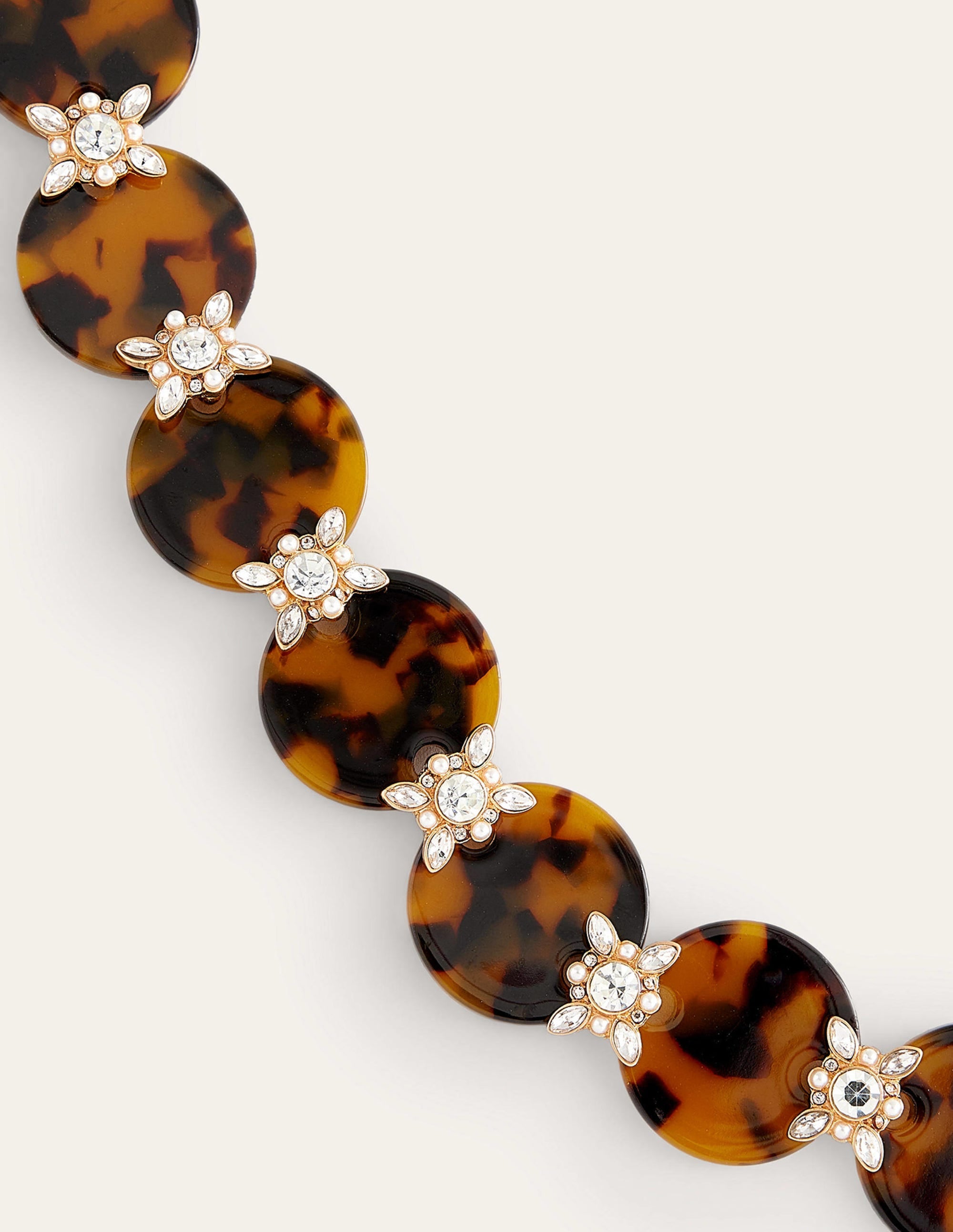 Collier en résine écaille de tortue-Écaille de tortue - Image 3