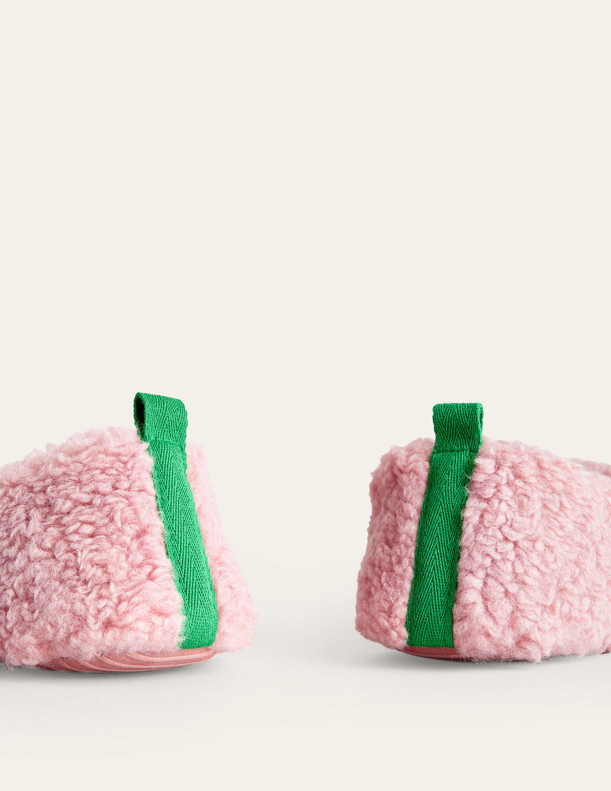 Chaussons en borg style ballerines-Rose - Image 4