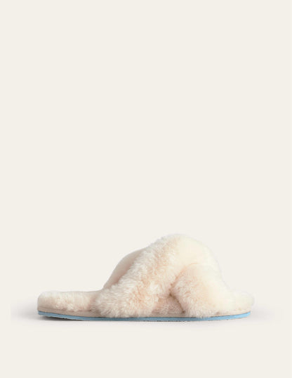 Sheepskin Slippers-Cream-2