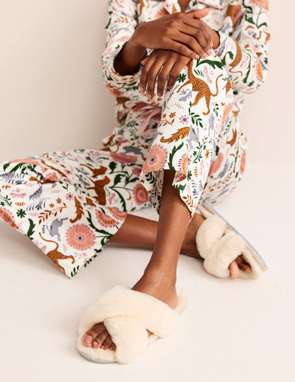 Sheepskin Slippers-Cream-1