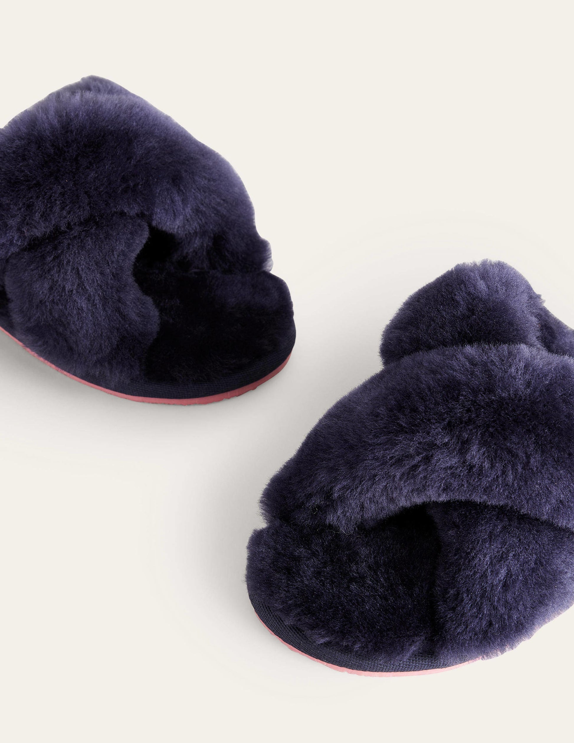 Sheepskin Slippers-Navy-4