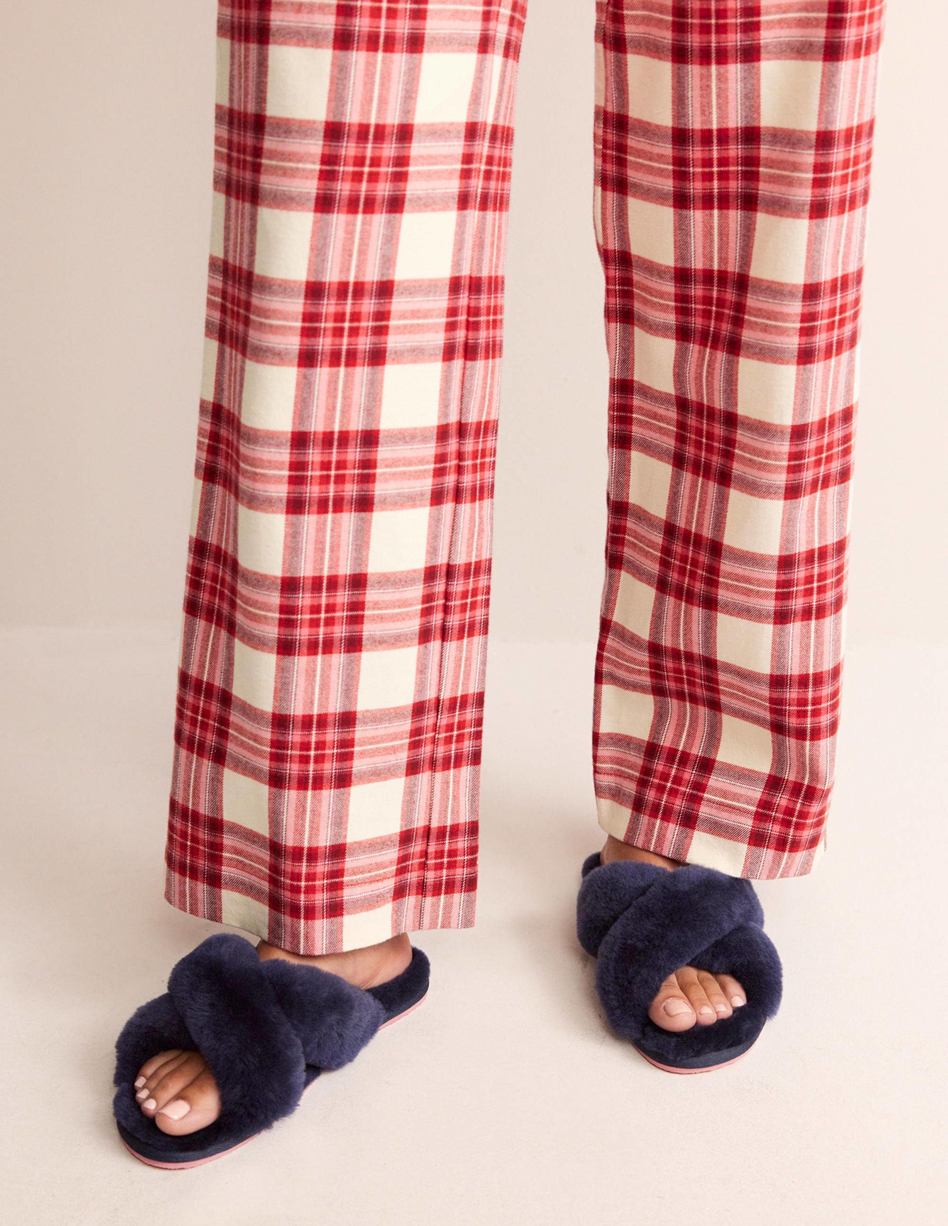 Sheepskin Slippers-Navy-1