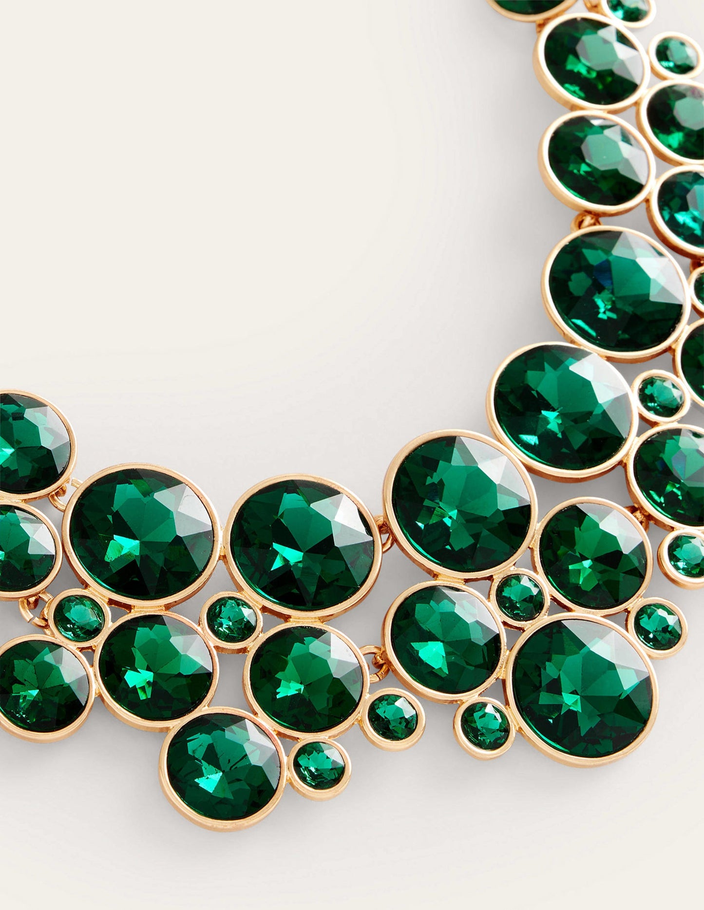 Andrea Edelstein-Cluster-Kette-Grün
