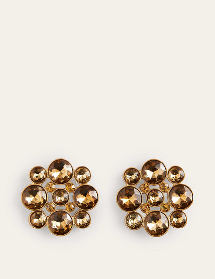 Andrea Edelstein-Cluster-Ohrringe-Gold