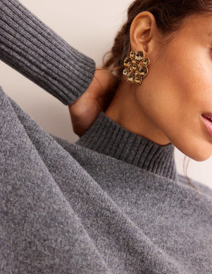 Andrea Edelstein-Cluster-Ohrringe-Gold