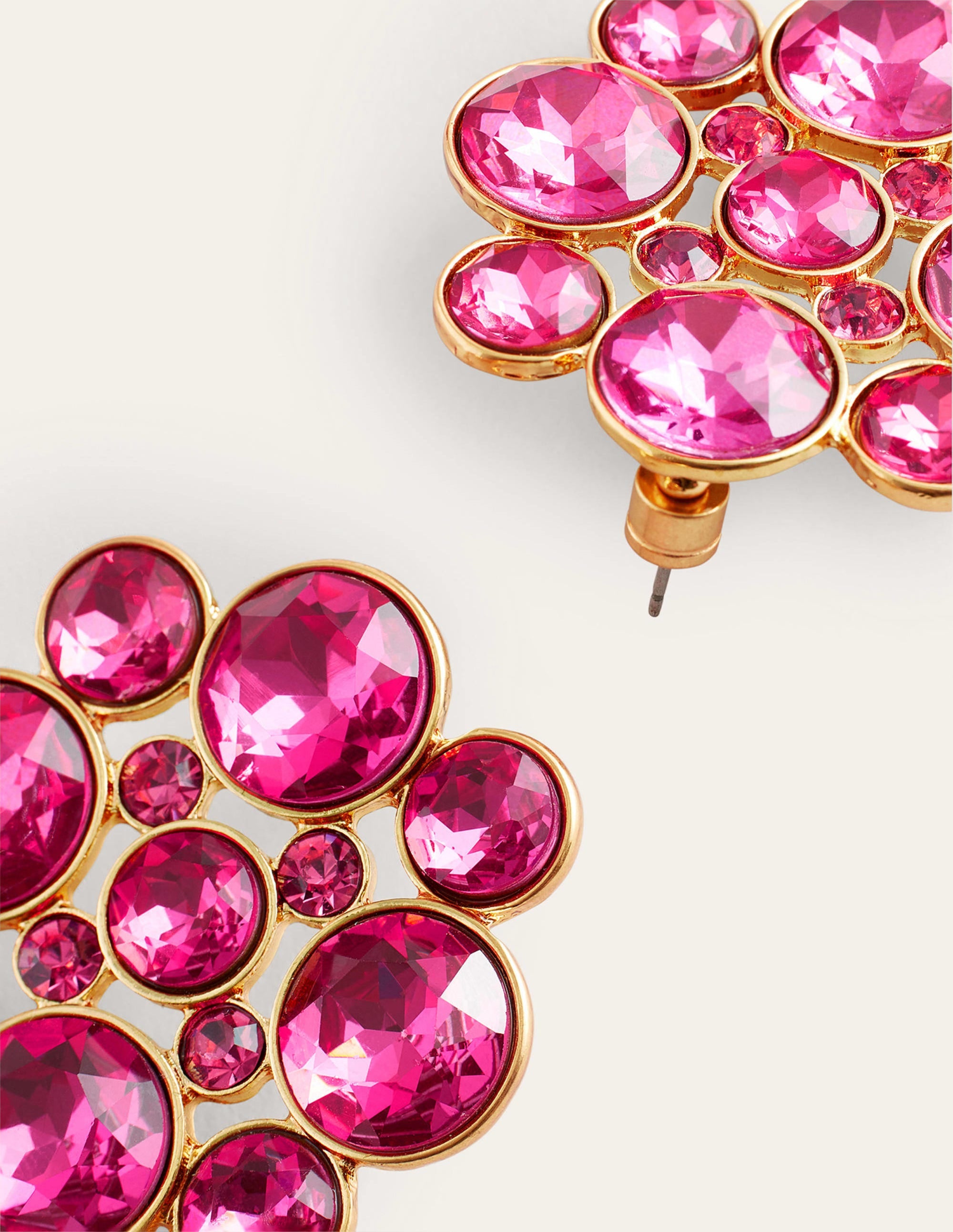 Andrea Edelstein-Cluster-Ohrringe-Pink - Image 3