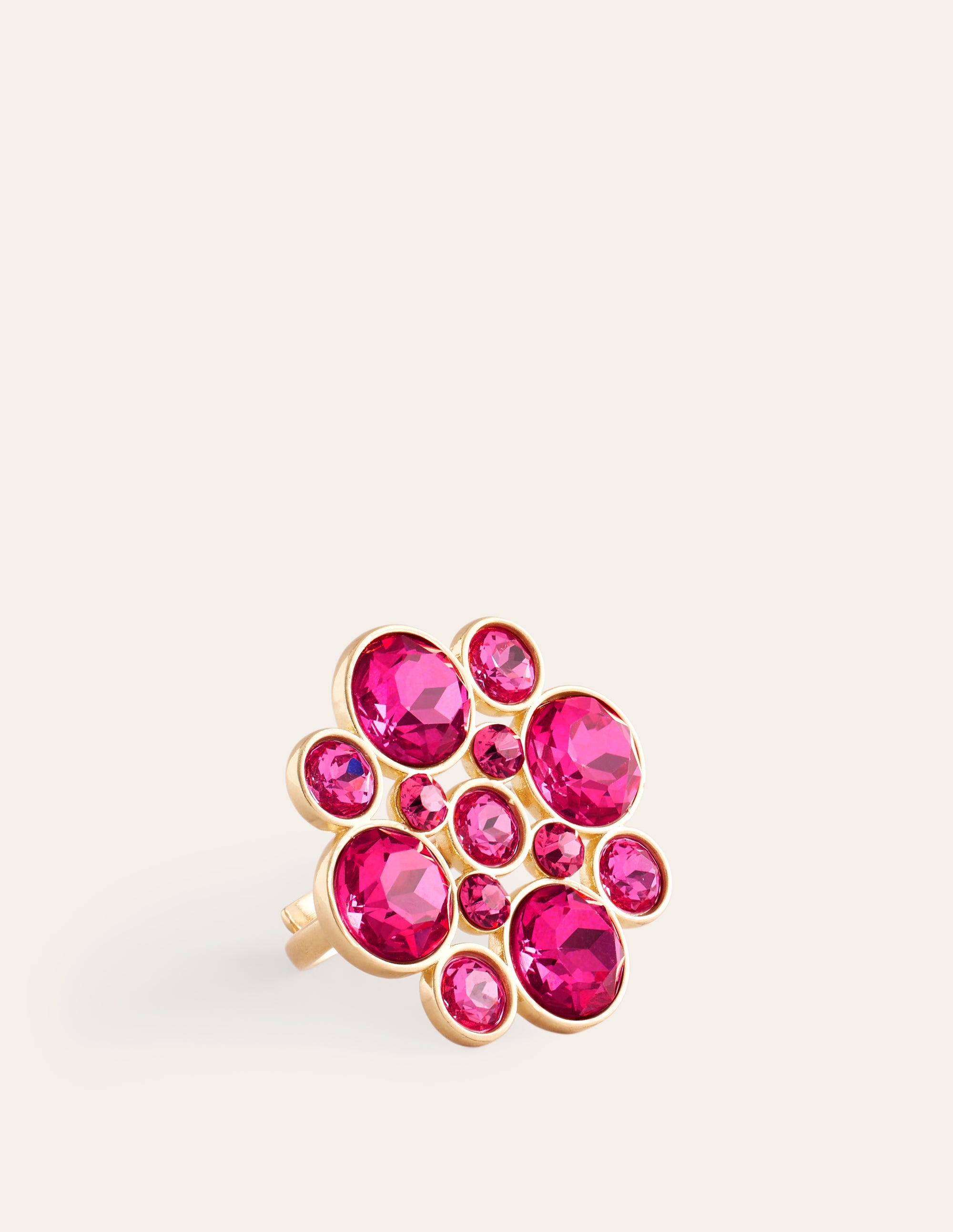 Bague Andrea ornementée-Rose vif - Image 2