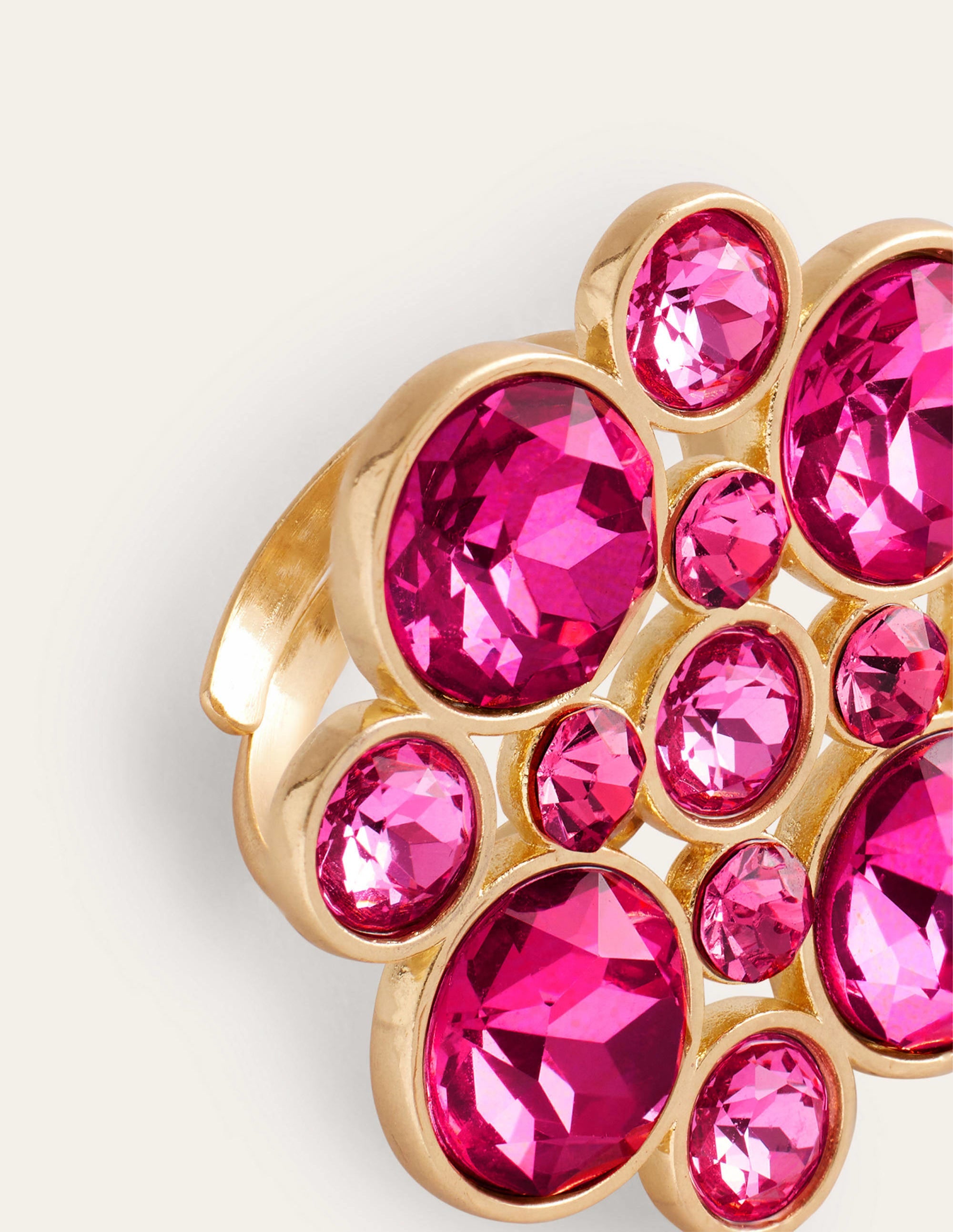 Bague Andrea ornementée-Rose vif - Image 3