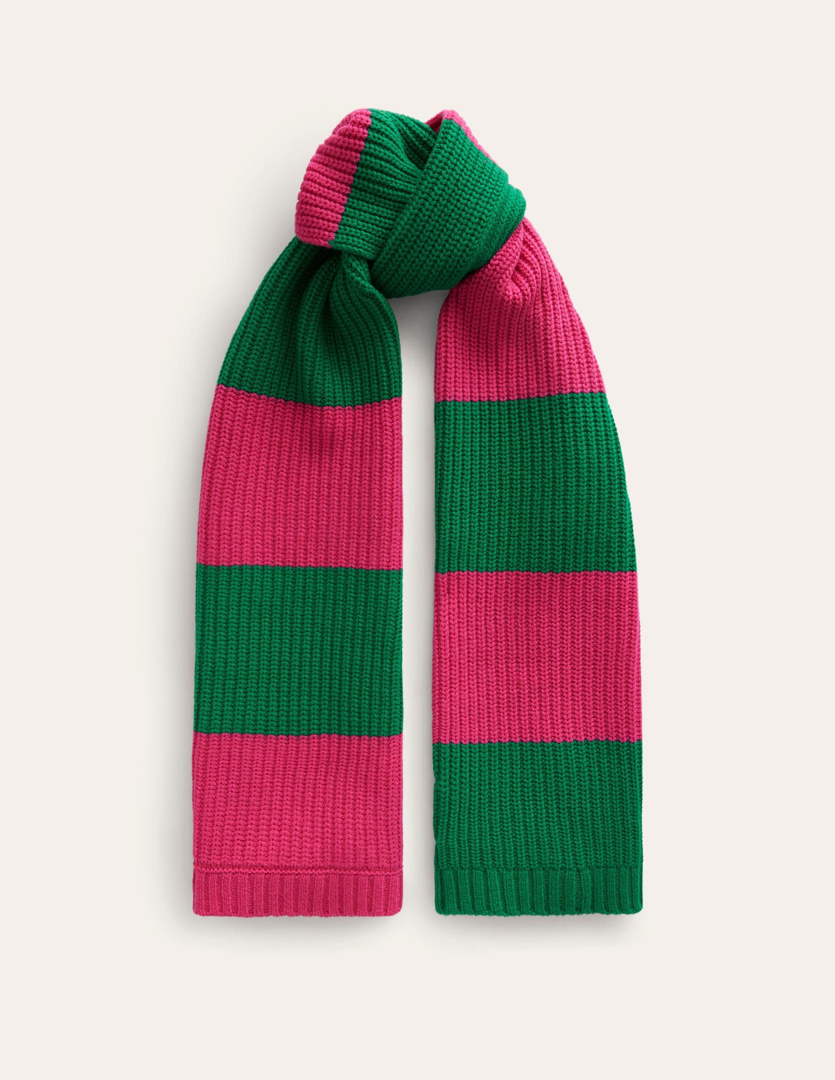Écharpe colourblock-Rose vif/vert viridian - Image 2