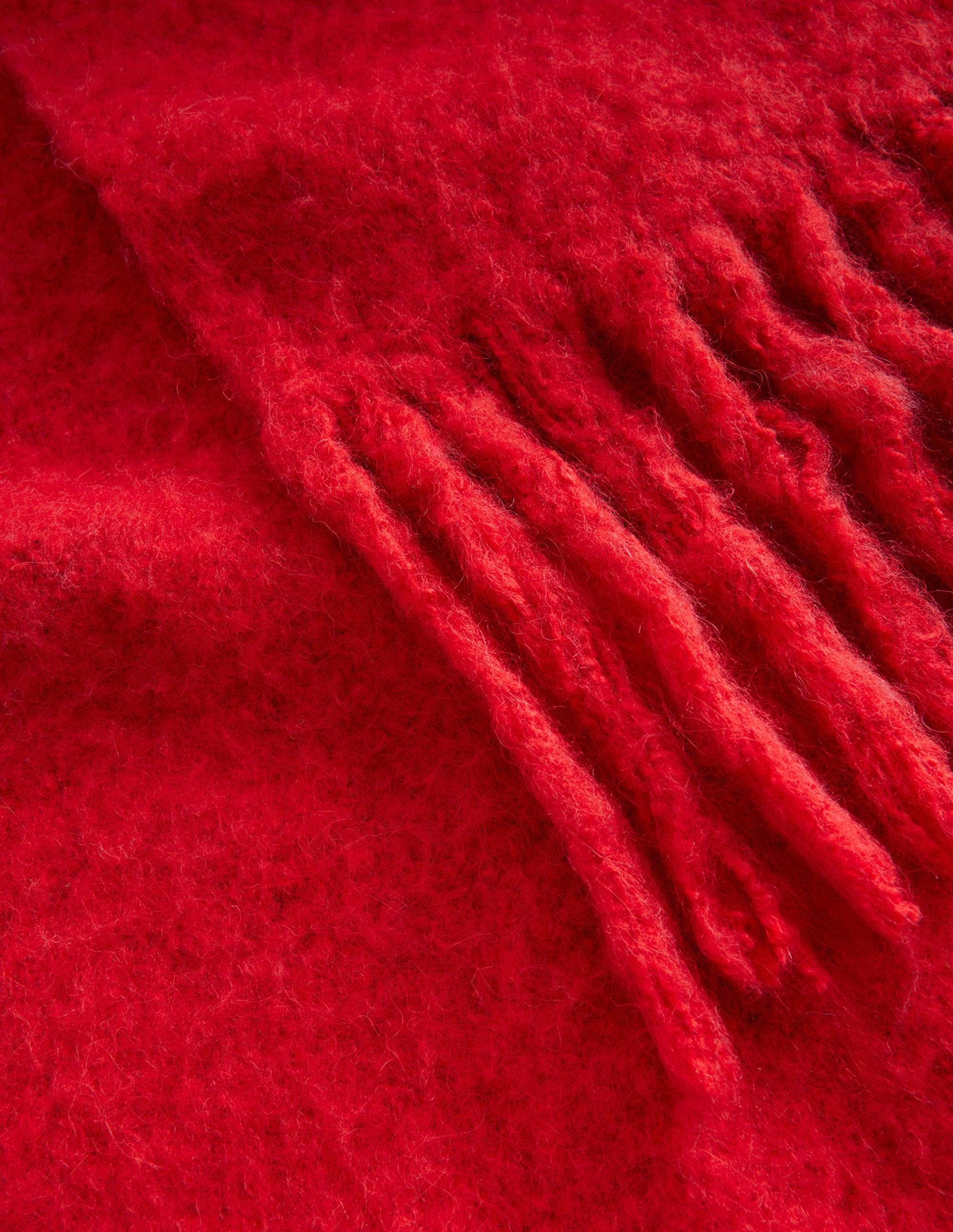 Écharpe duveteuse-Rouge brillant - Image 4
