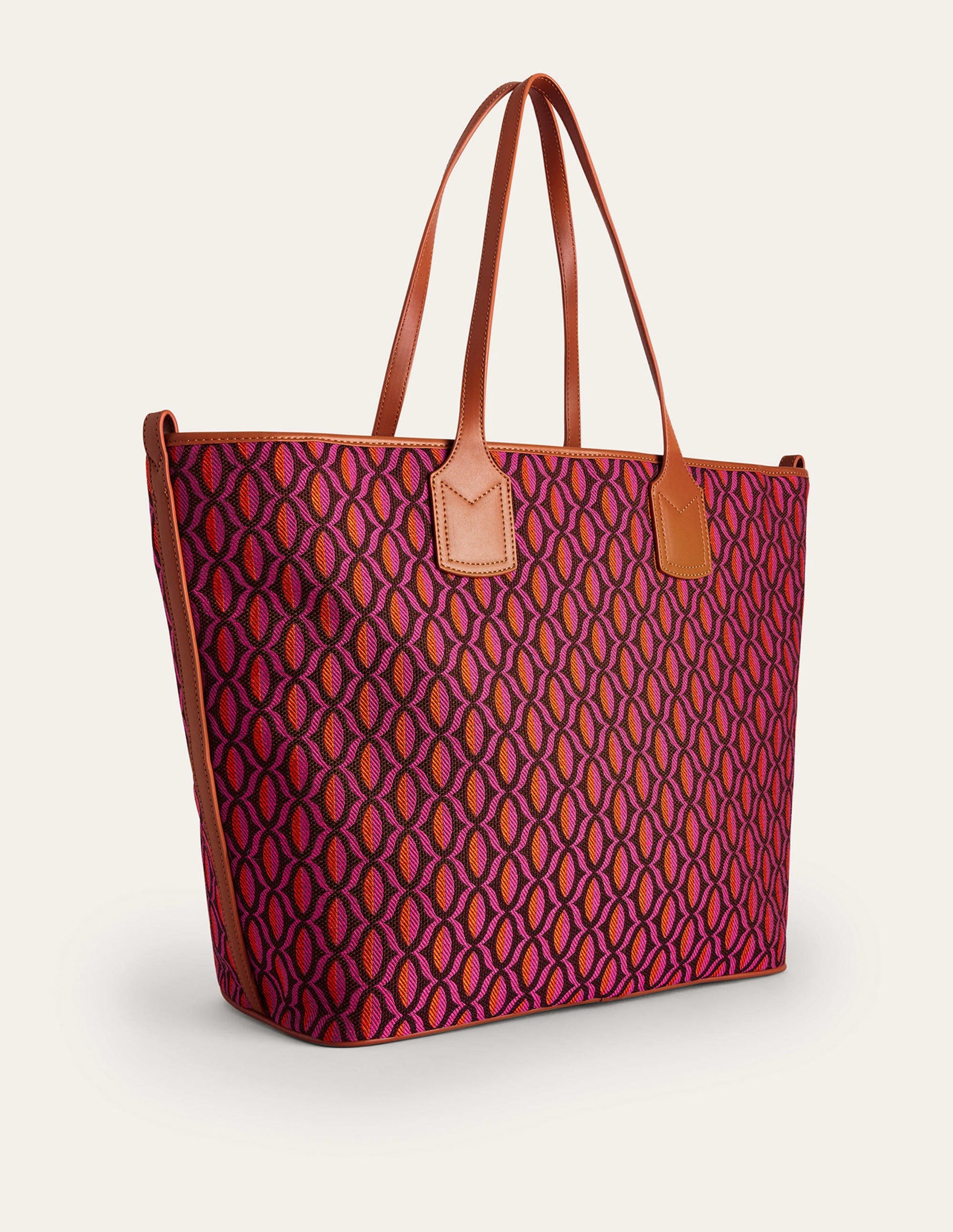 Trapez-Tasche-Rot Geometrisch-3