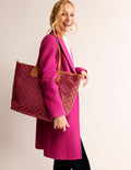 Trapez-Tasche-Rot Geometrisch