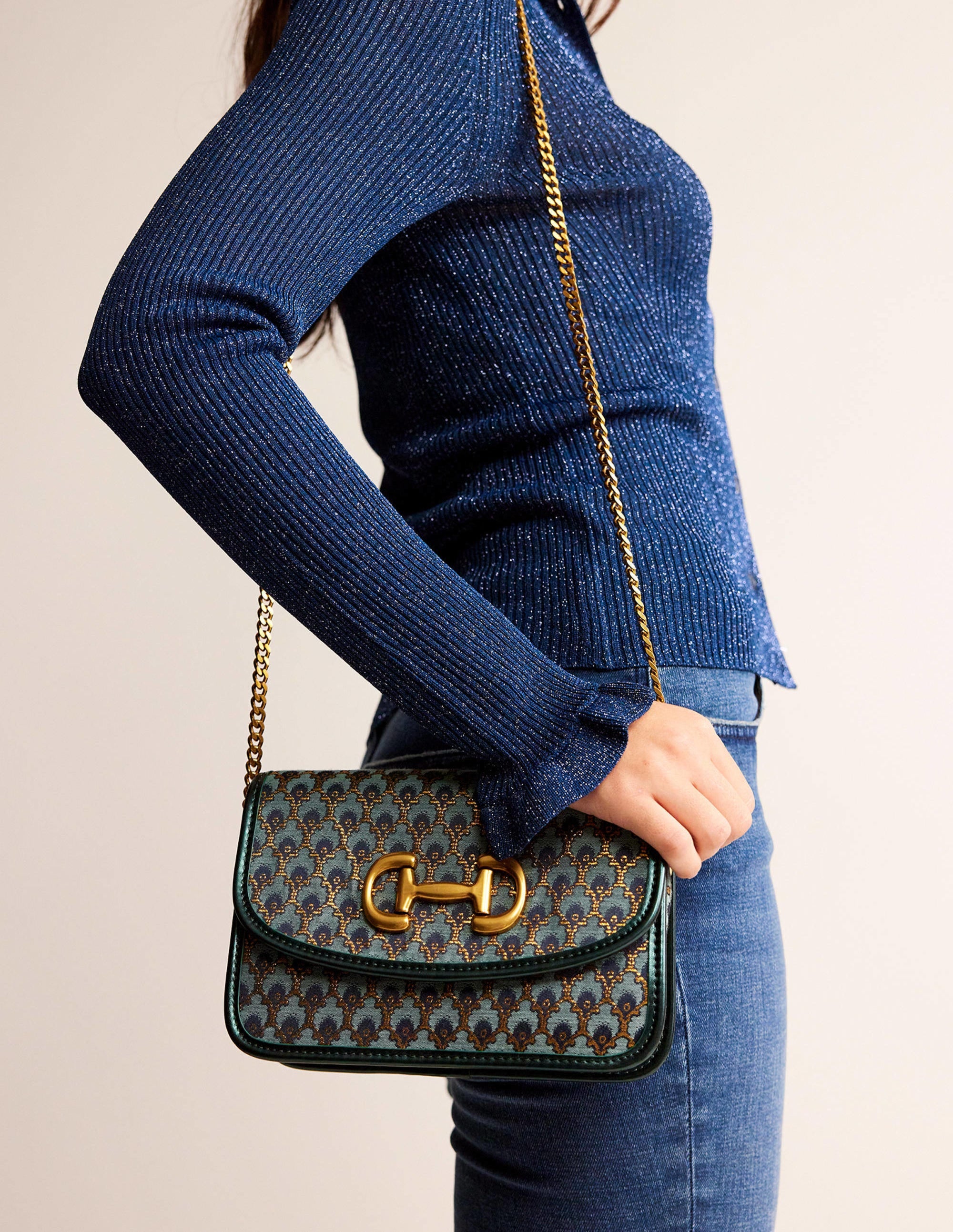 Sac à bandoulière et détail mors-Jacquard - Image 1