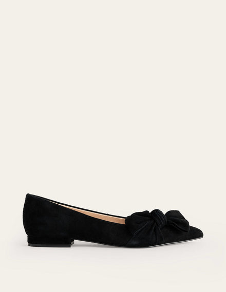 Ballerinas mit Schleife-Schwarz