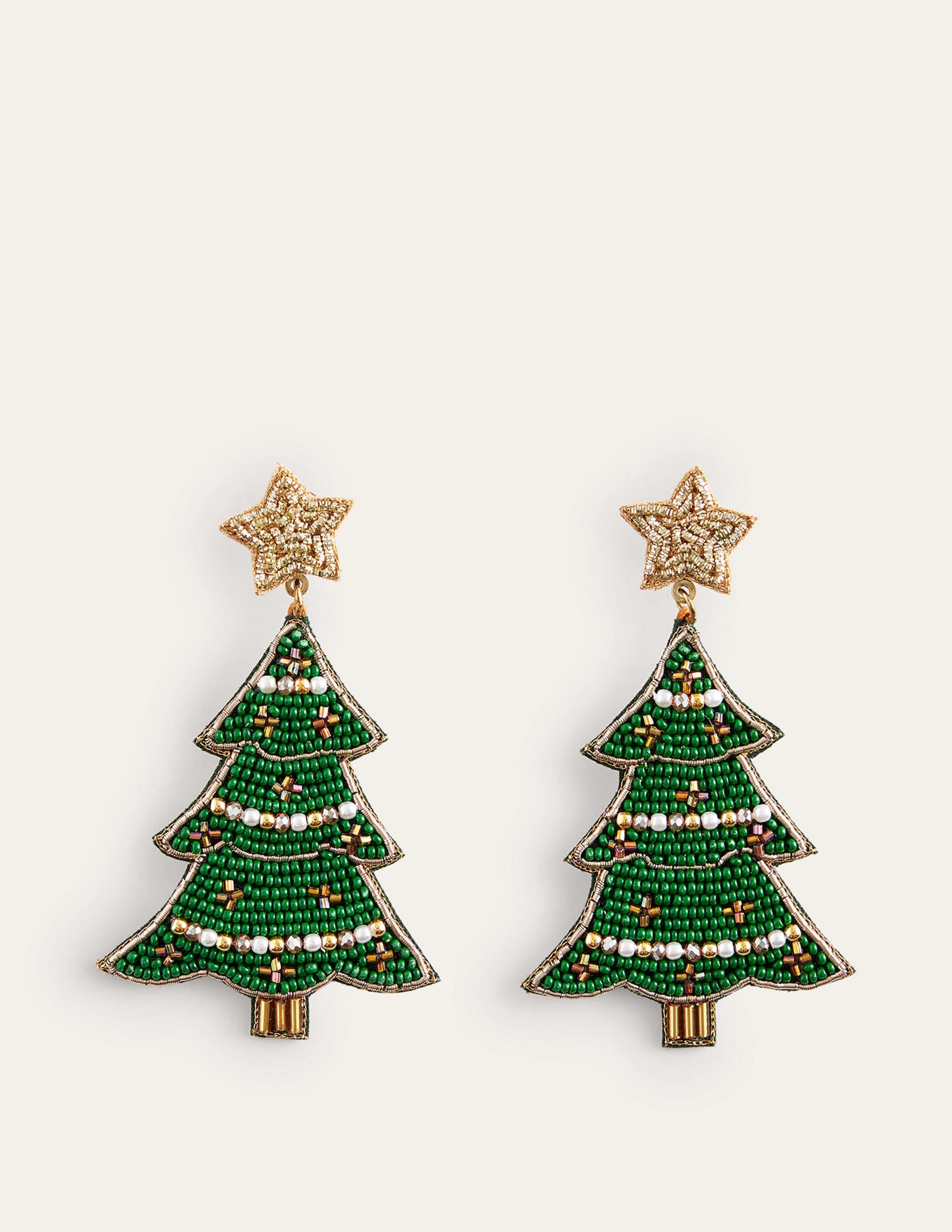Boucles d'oreilles festives ornementées-Sapin de Noël - Image 2