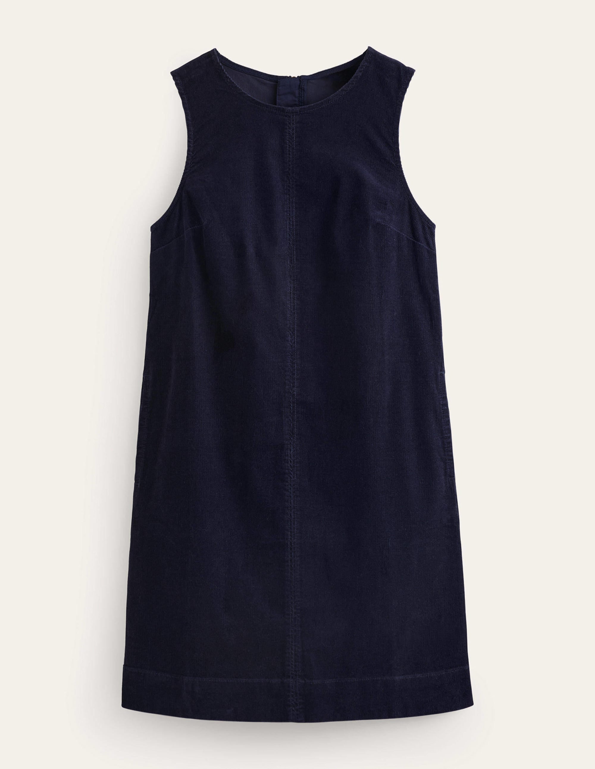 Robe droite Evie en velours côtelé-Bleu marine - Image 6