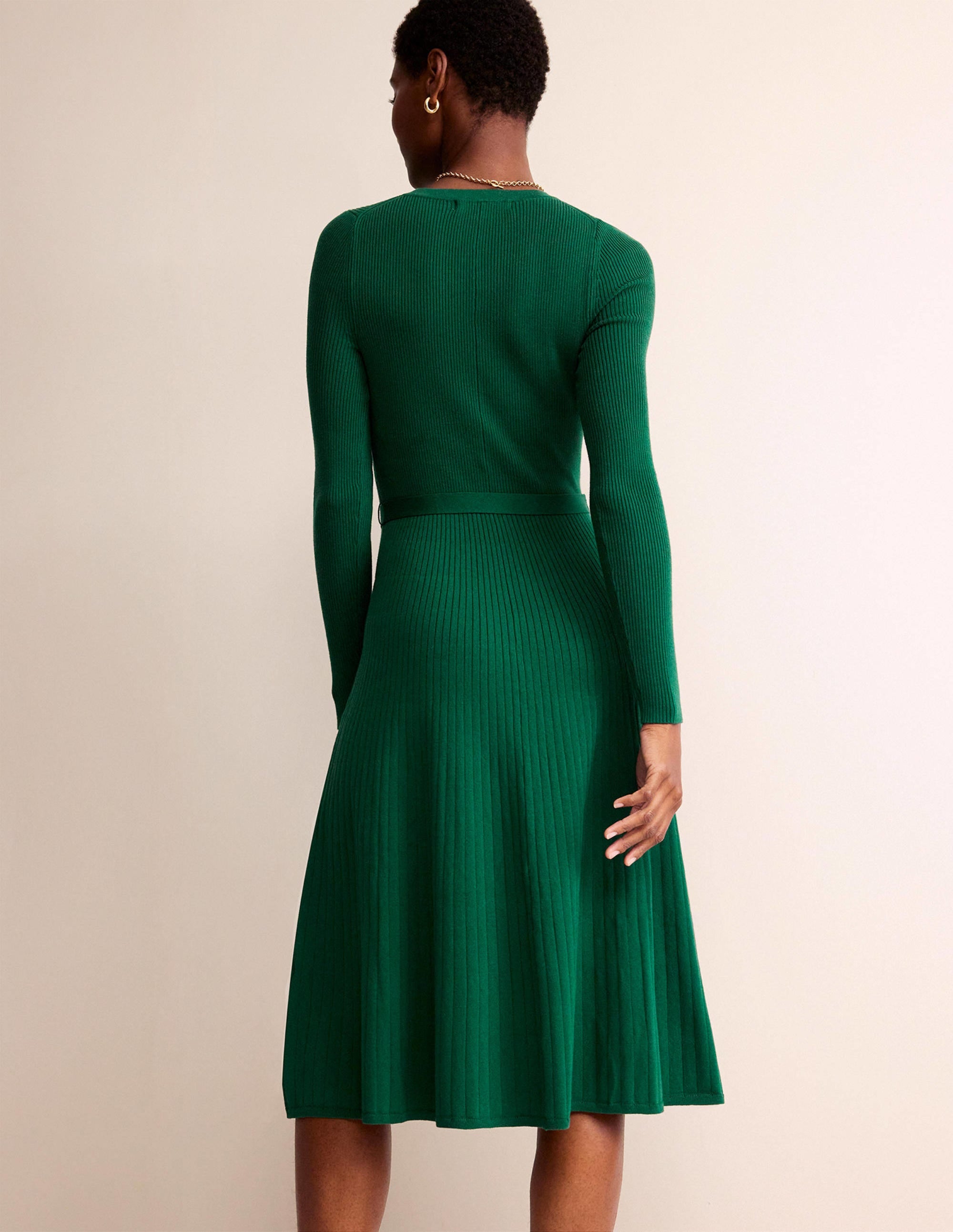 Lola Strick-Midikleid-Smaragdgrün - Image 3