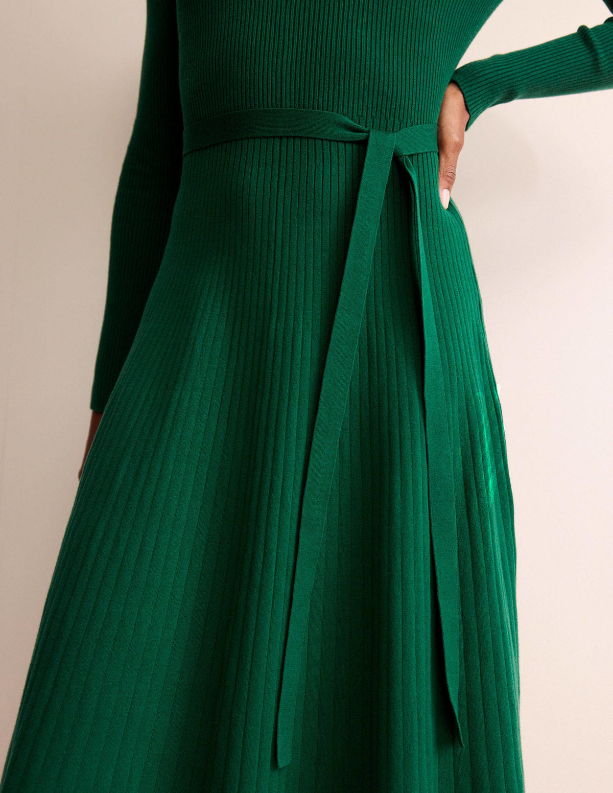 Lola Strick-Midikleid-Smaragdgrün - Image 4