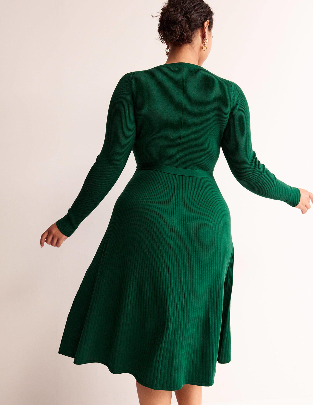 Lola Strick-Midikleid-Smaragdgrün-6
