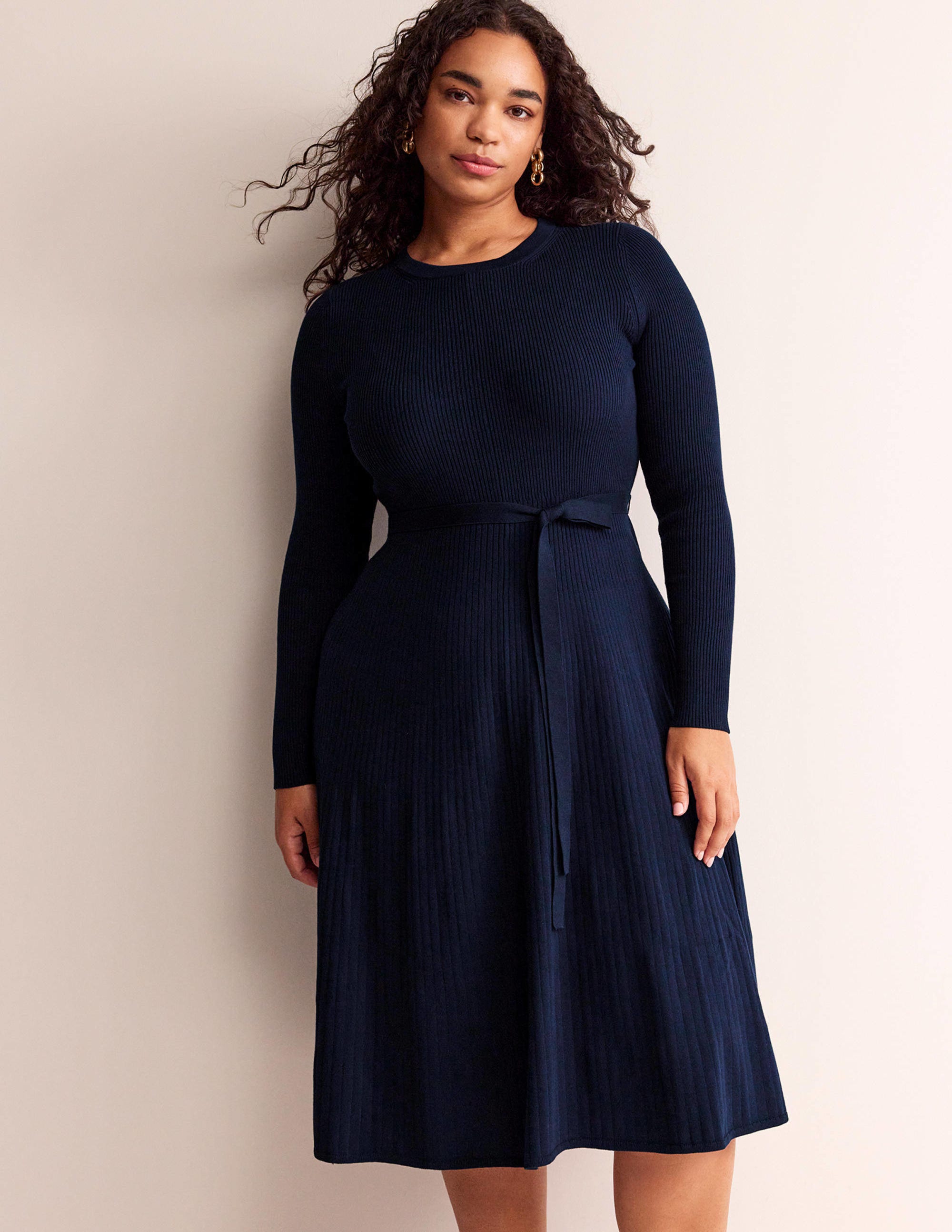 Lola Strick-Midikleid-Marineblau - Image 6