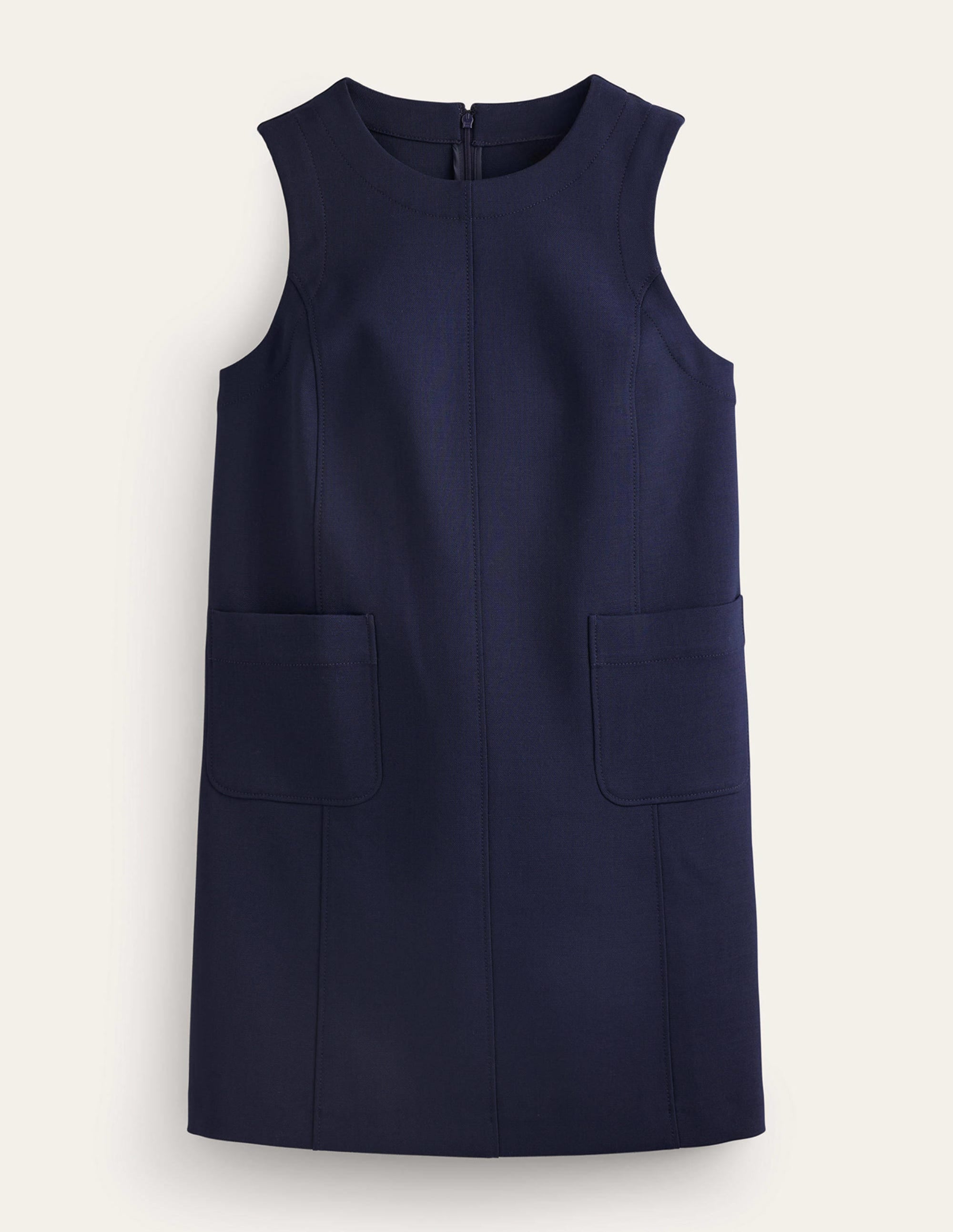 Mini-Etuikleid mit Taschendetail-Französisches Marineblau - Image 7