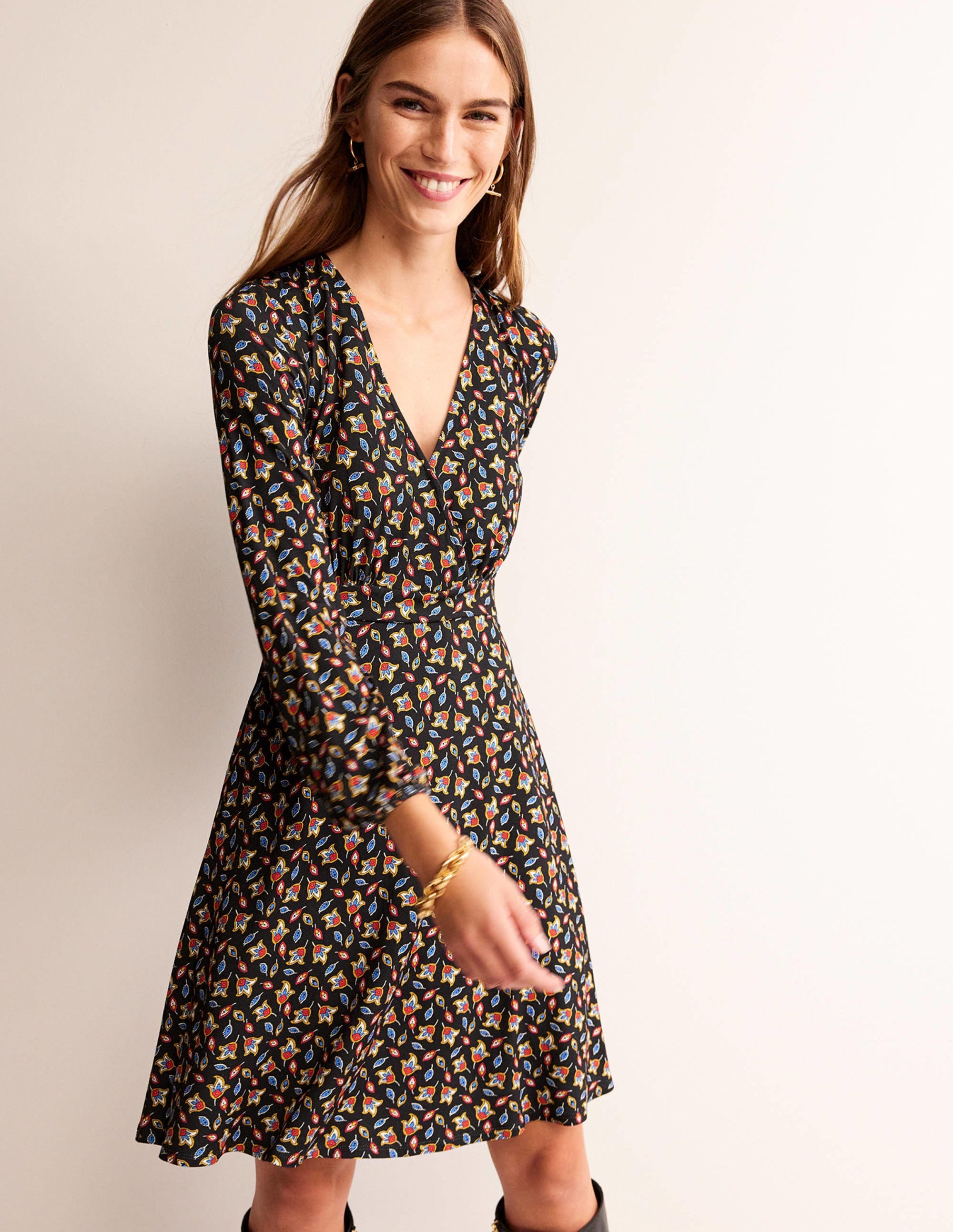 Willow Jersey Dress-Multi, Tulip Bud - Image 2