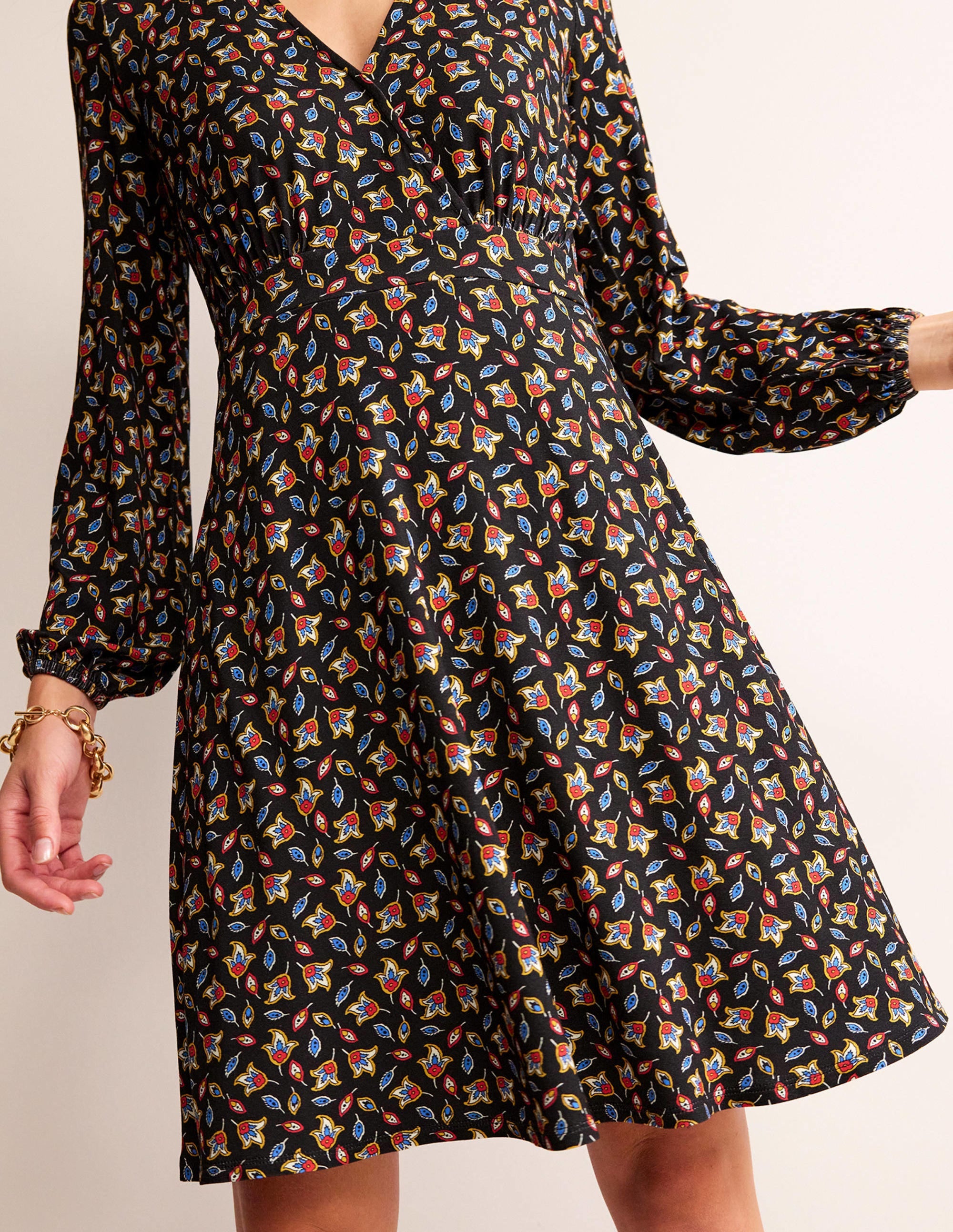 Willow Jersey Dress-Multi, Tulip Bud - Image 3