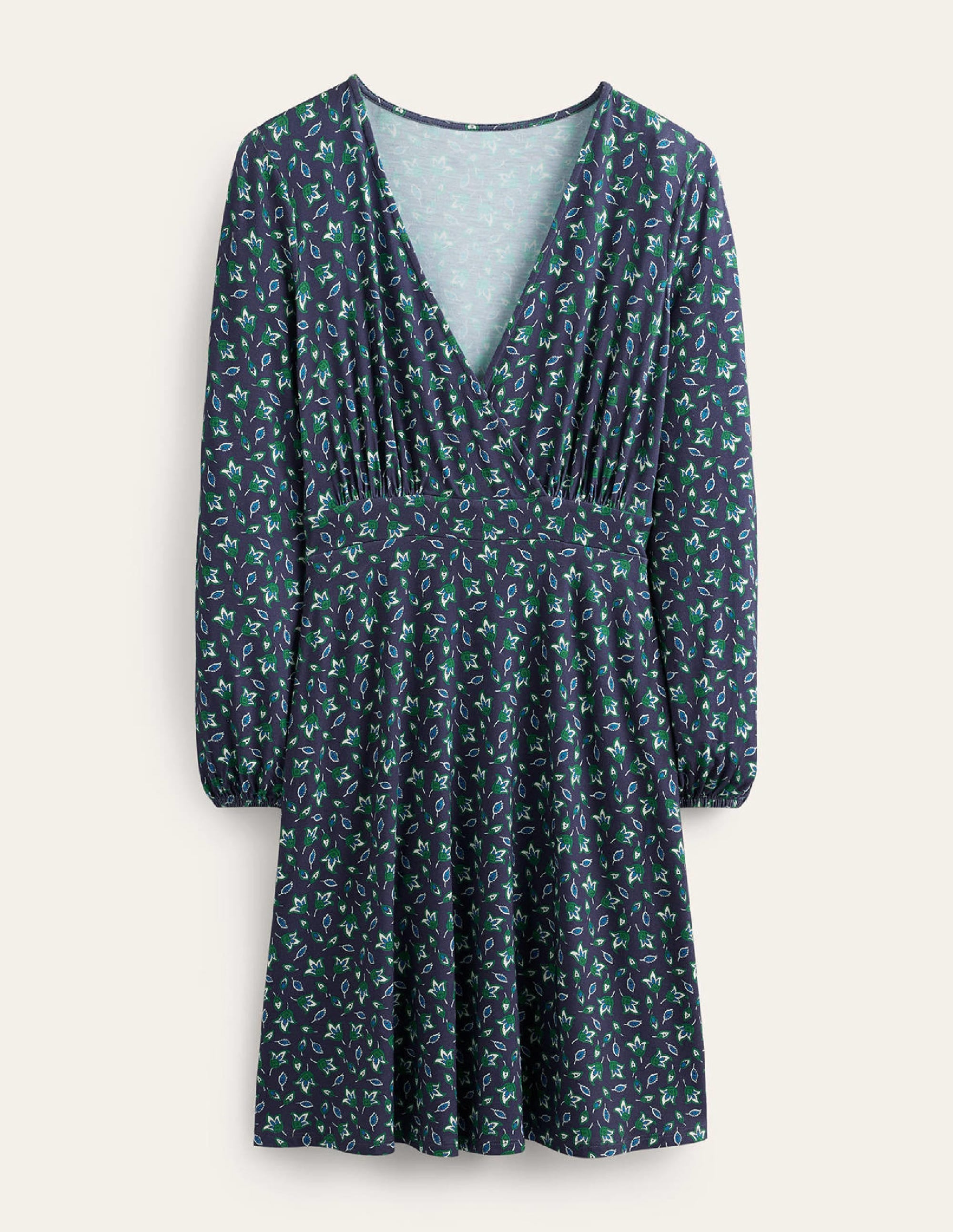 Willow Jersey Dress-French Navy, Tulip Bud - Image 7