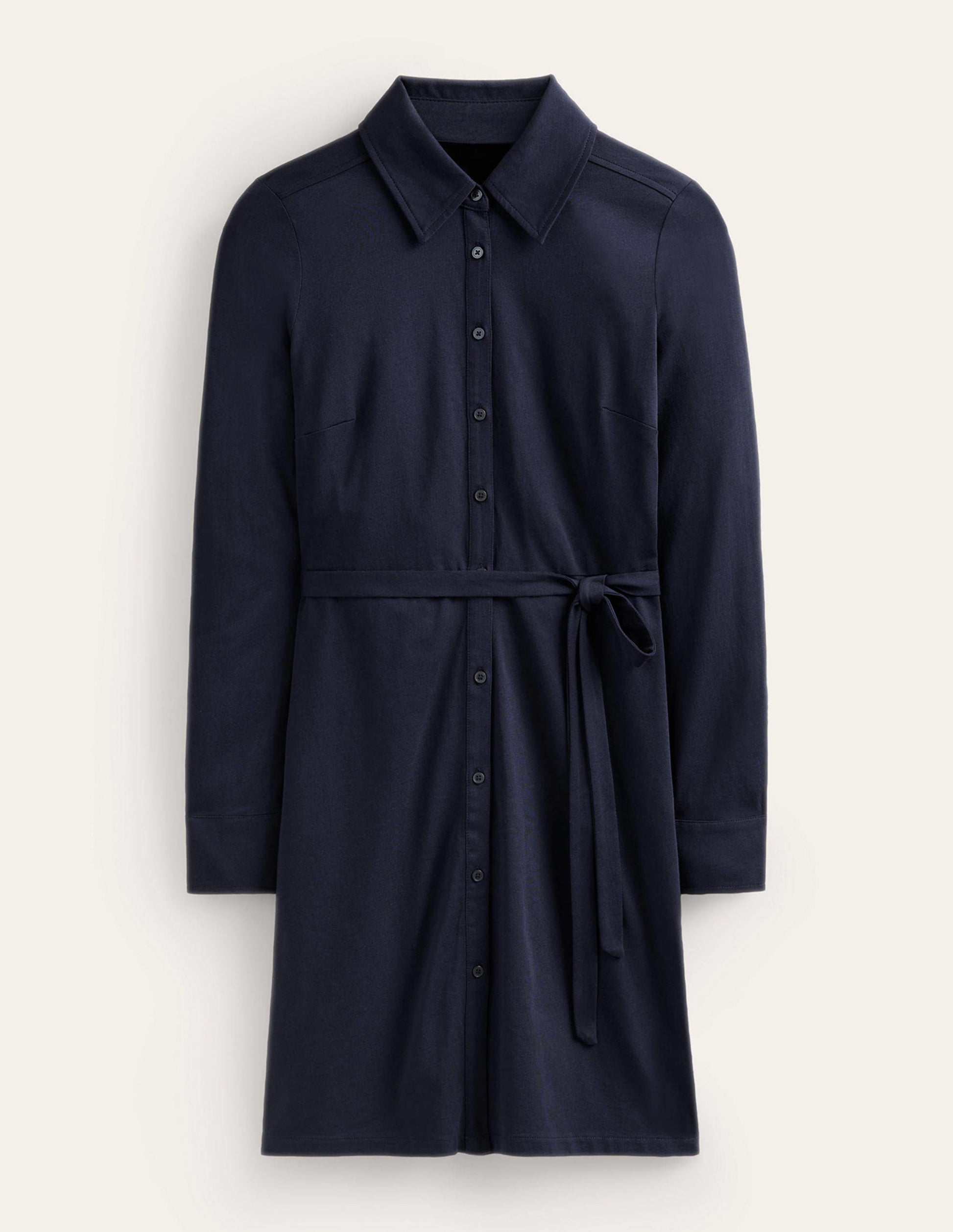 Jessie Jersey-Hemdblusenkleid-Marineblau-5