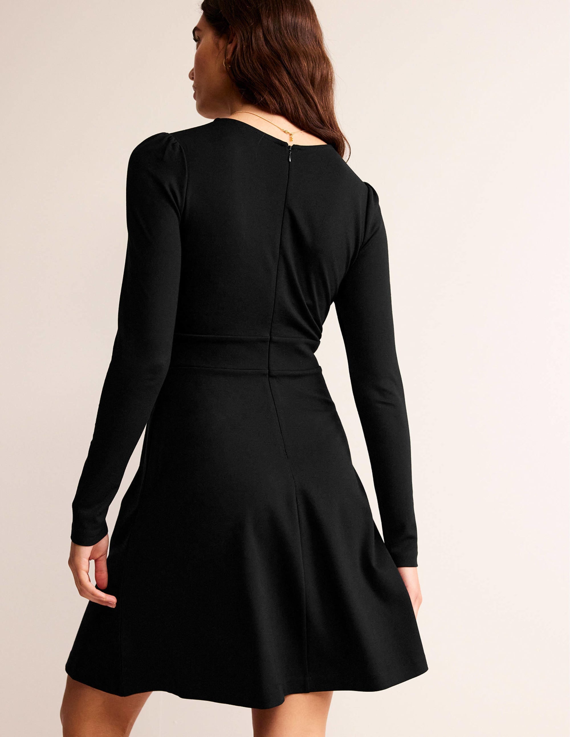 Sabrina Ponte Dress-Black - Image 3