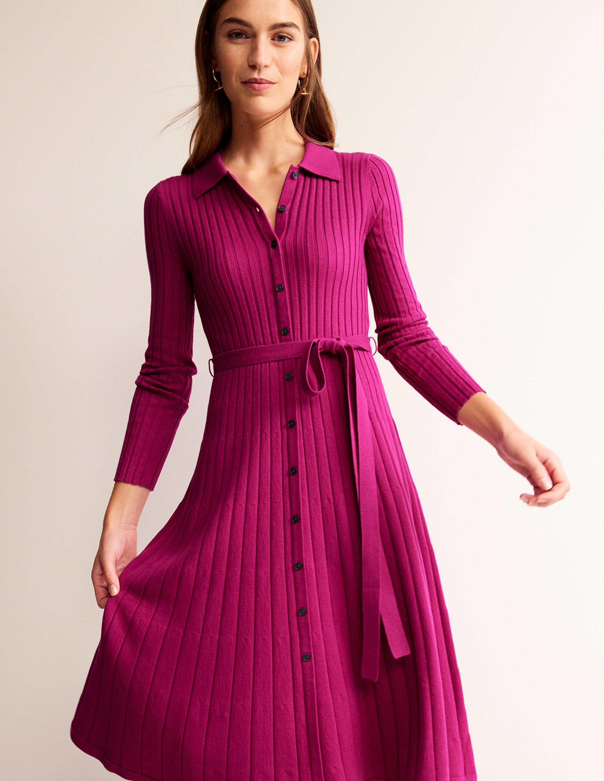 Rachel Strick-Hemdkleid-Pflaumenfarben-1