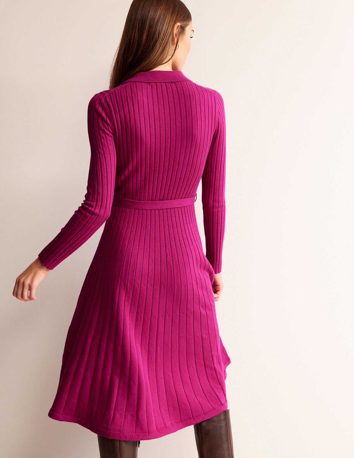 Rachel Strick-Hemdkleid-Pflaumenfarben - Image 3