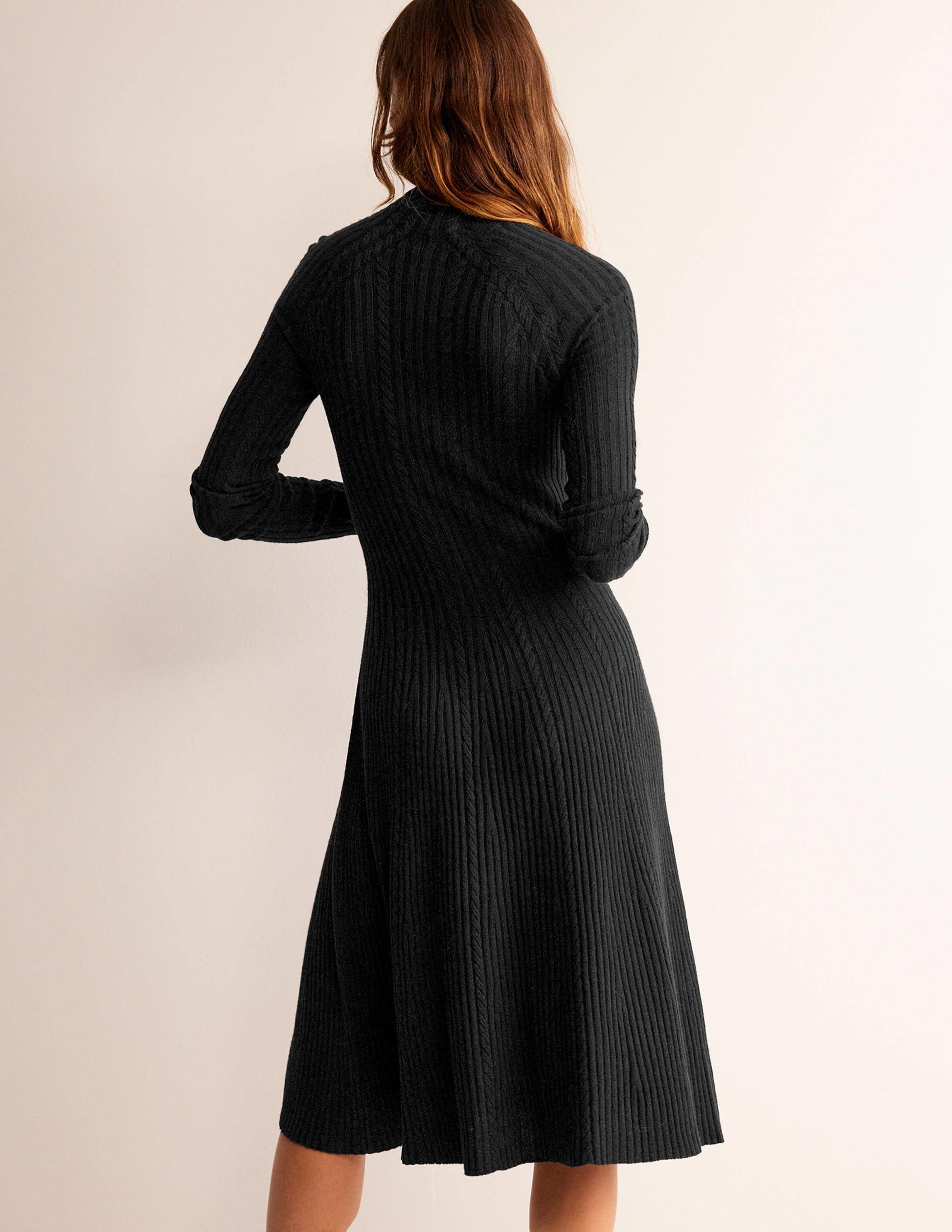Robe Tessa en maille-Noir-3