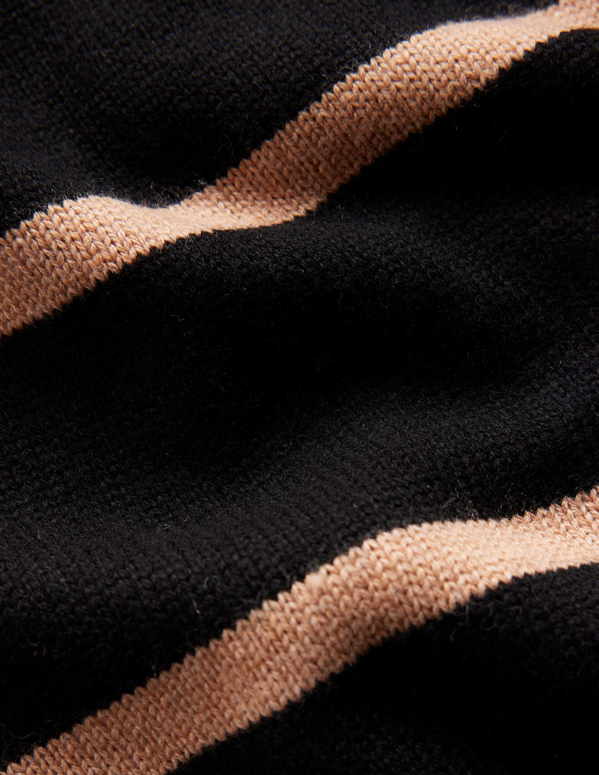 Robe Verity en maille-Noir et camel - Image 6