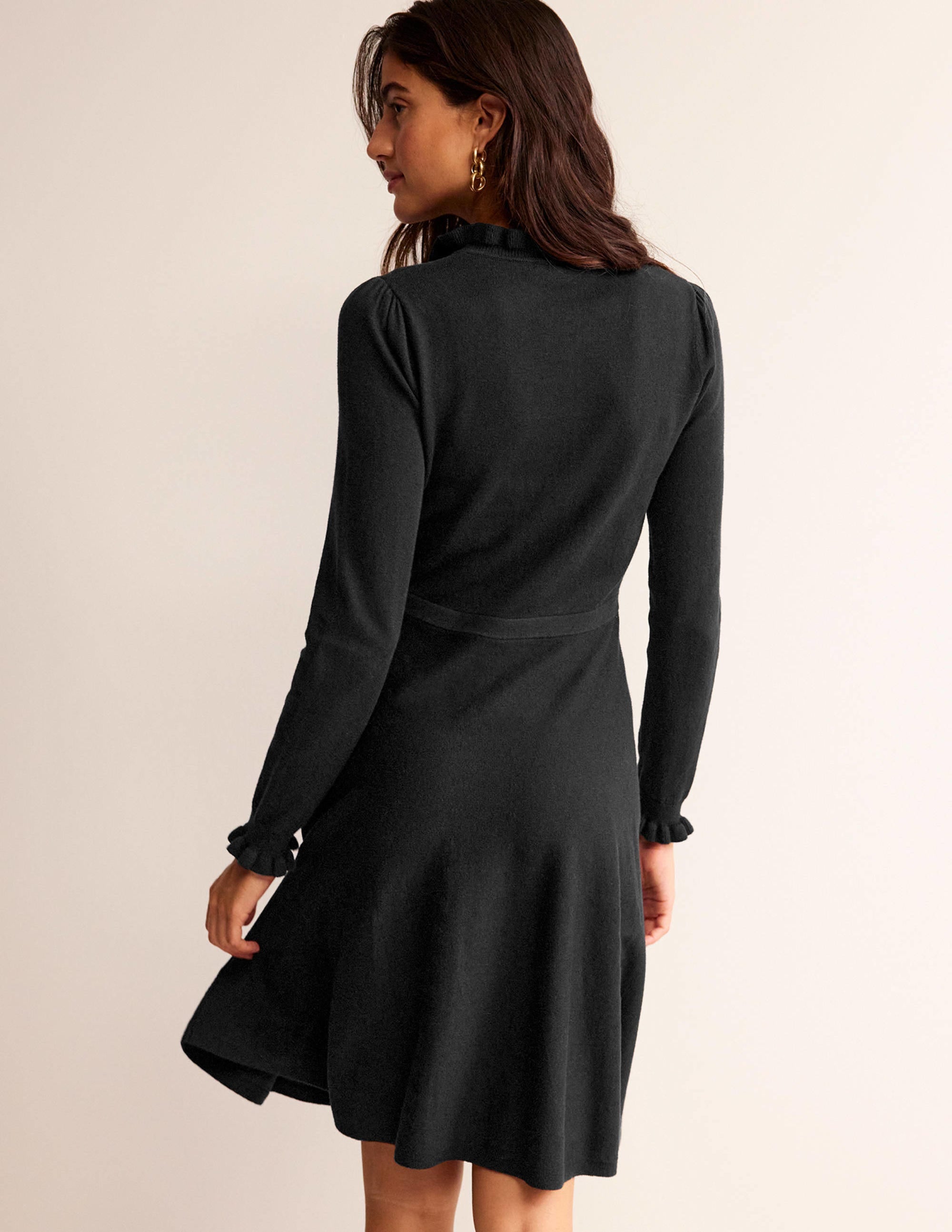 Robe volantée-Noir - Image 4