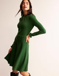Robe volantée-Vert amazonien
