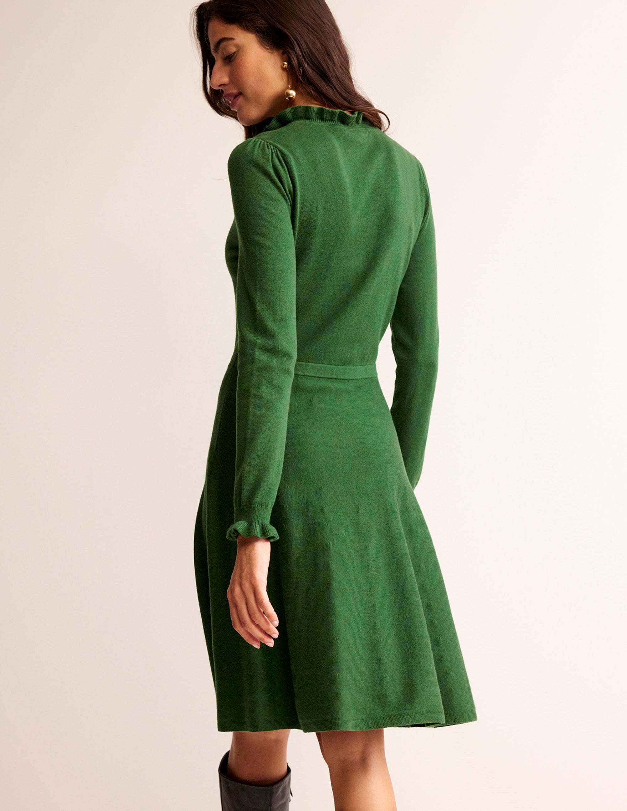 Robe volantée-Vert amazonien - Image 3