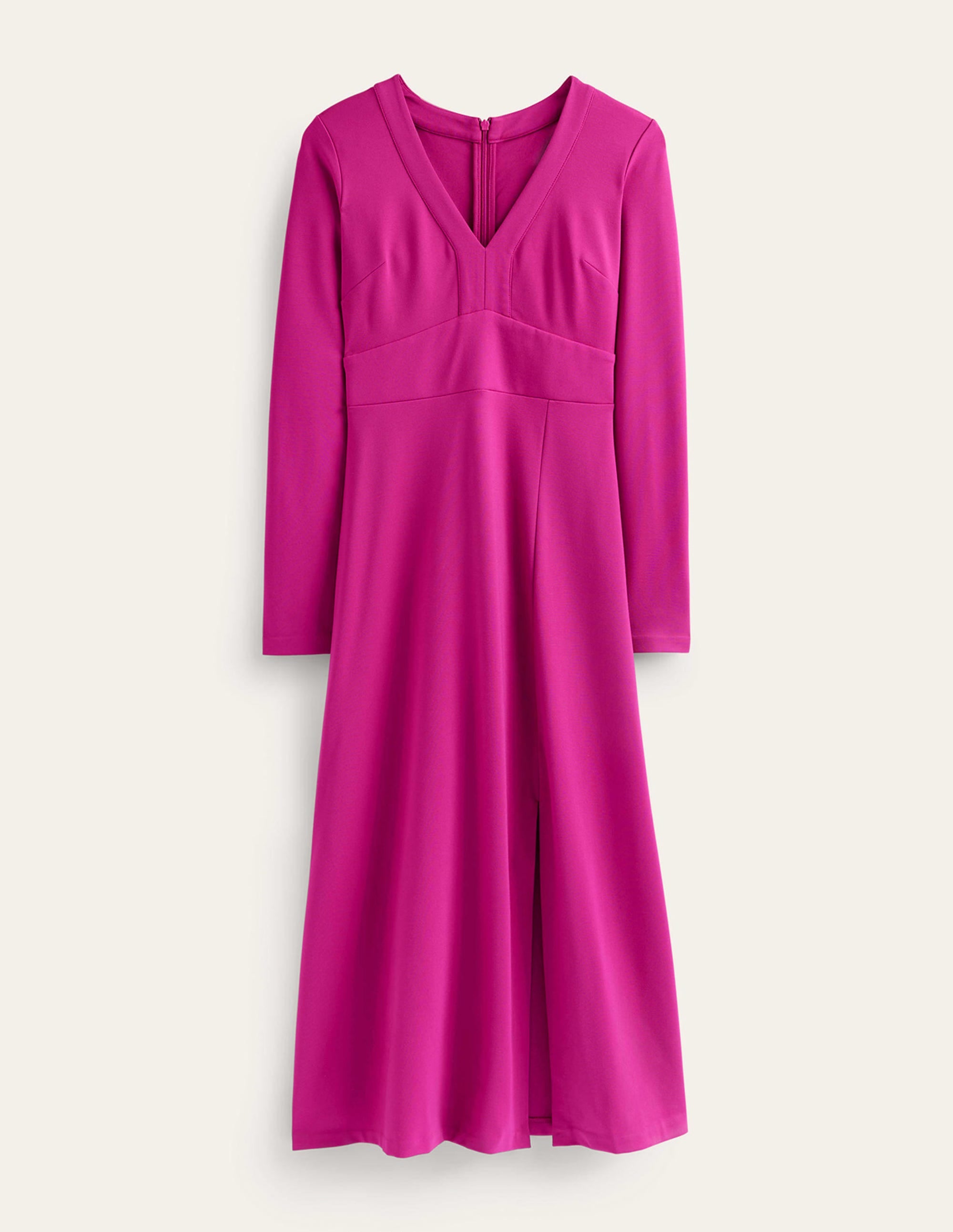 Maxikleid mit V-Ausschnitt-Pflaumenfarben - Image 5