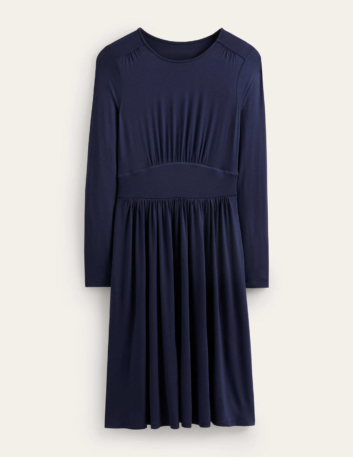 Thea Short Jersey Dress-Navy-5