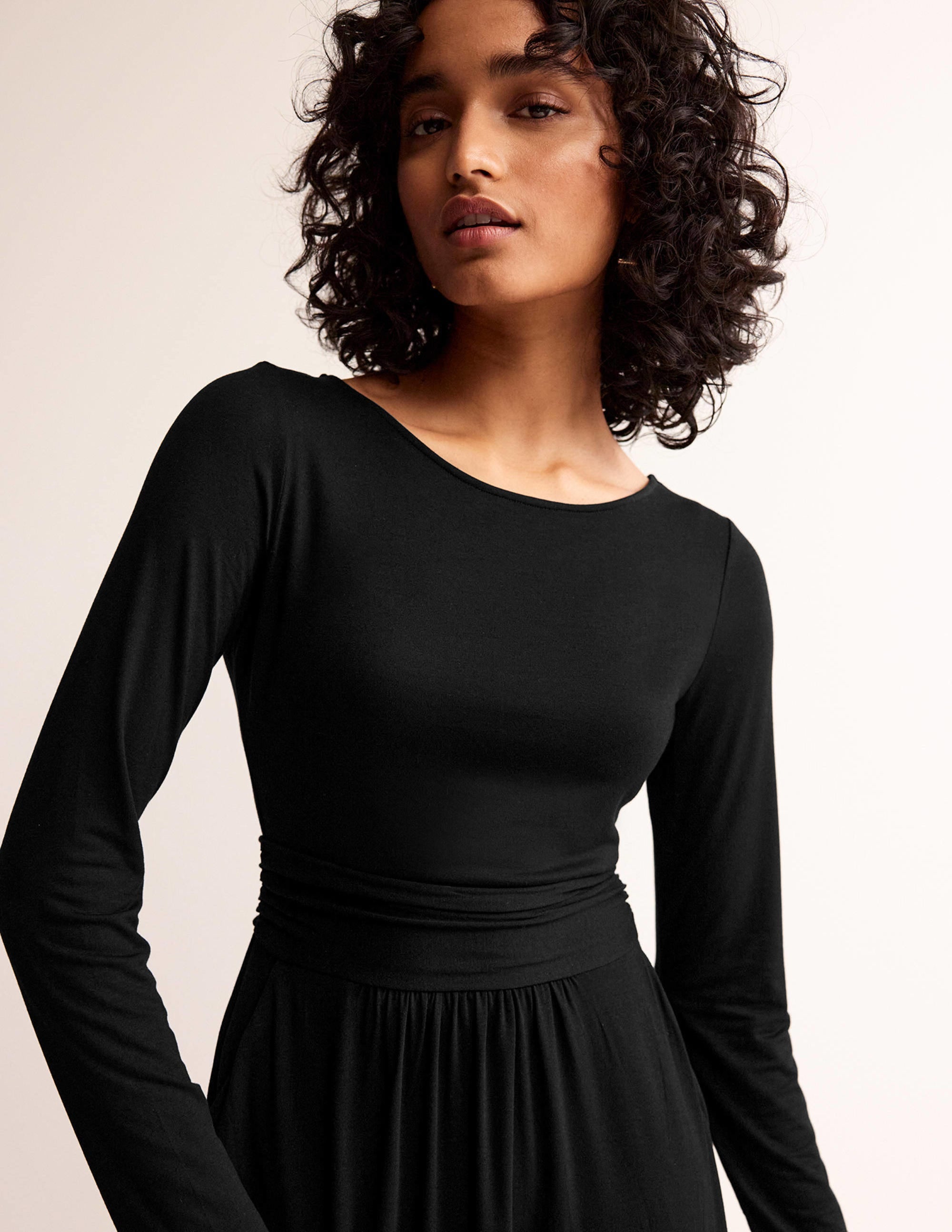 Robe Abigail en jersey-Noir - Image 2