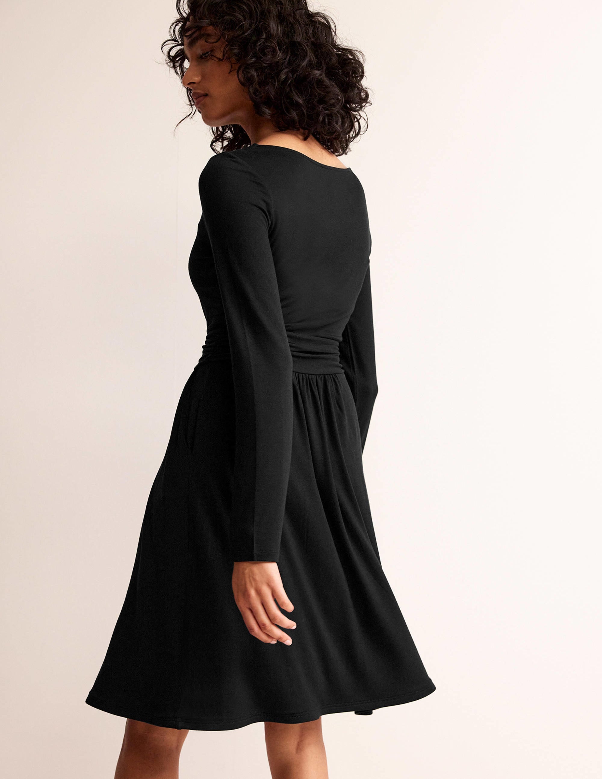 Robe Abigail en jersey-Noir - Image 3